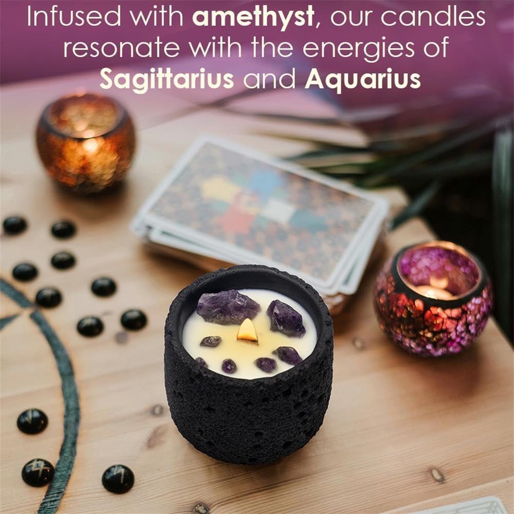 Vela de Cristal Sanadora Perekond Aroma Jazmín 100% Soja