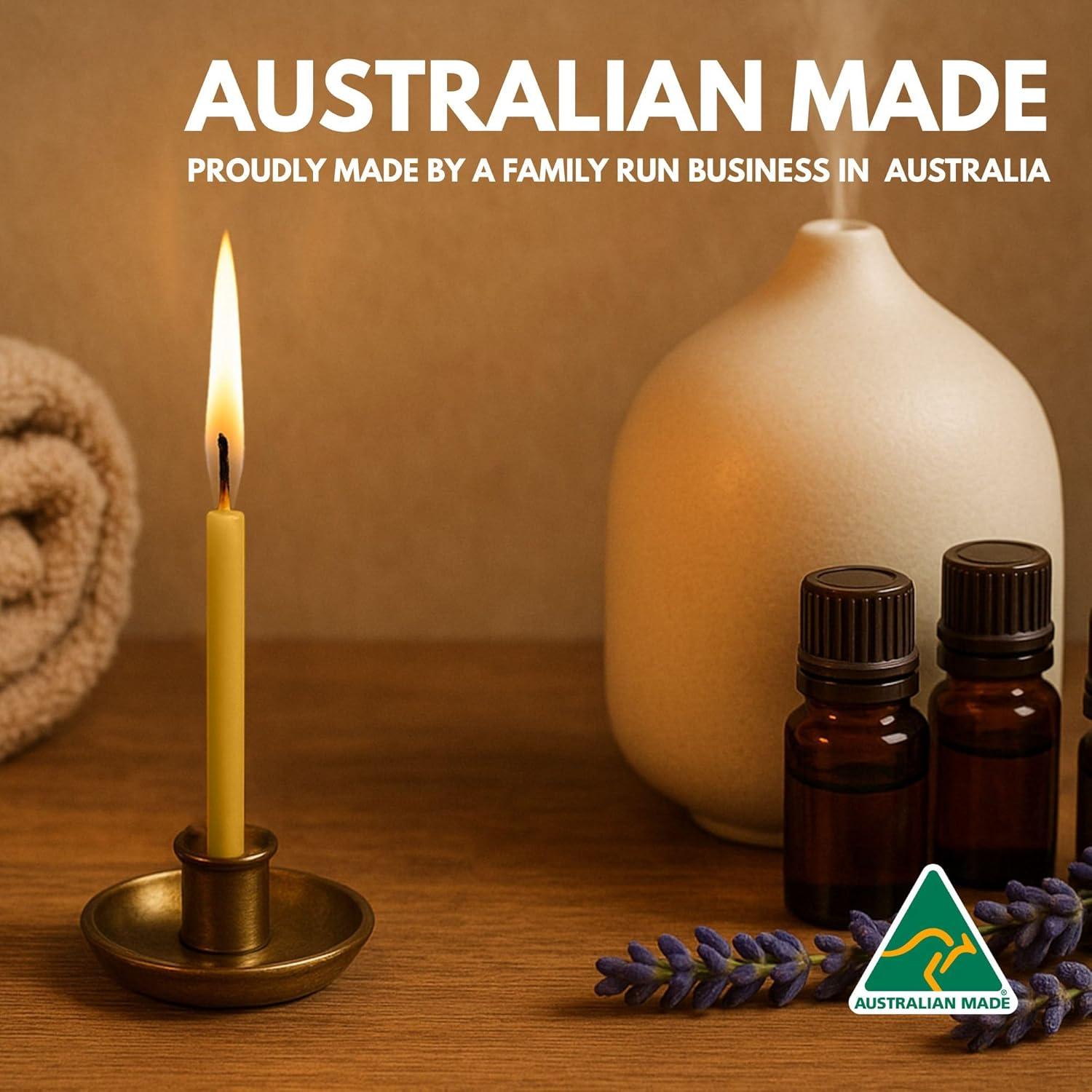 Velas de Cera de Abeja Pura Luxora - 60 Piezas 50 Minutos