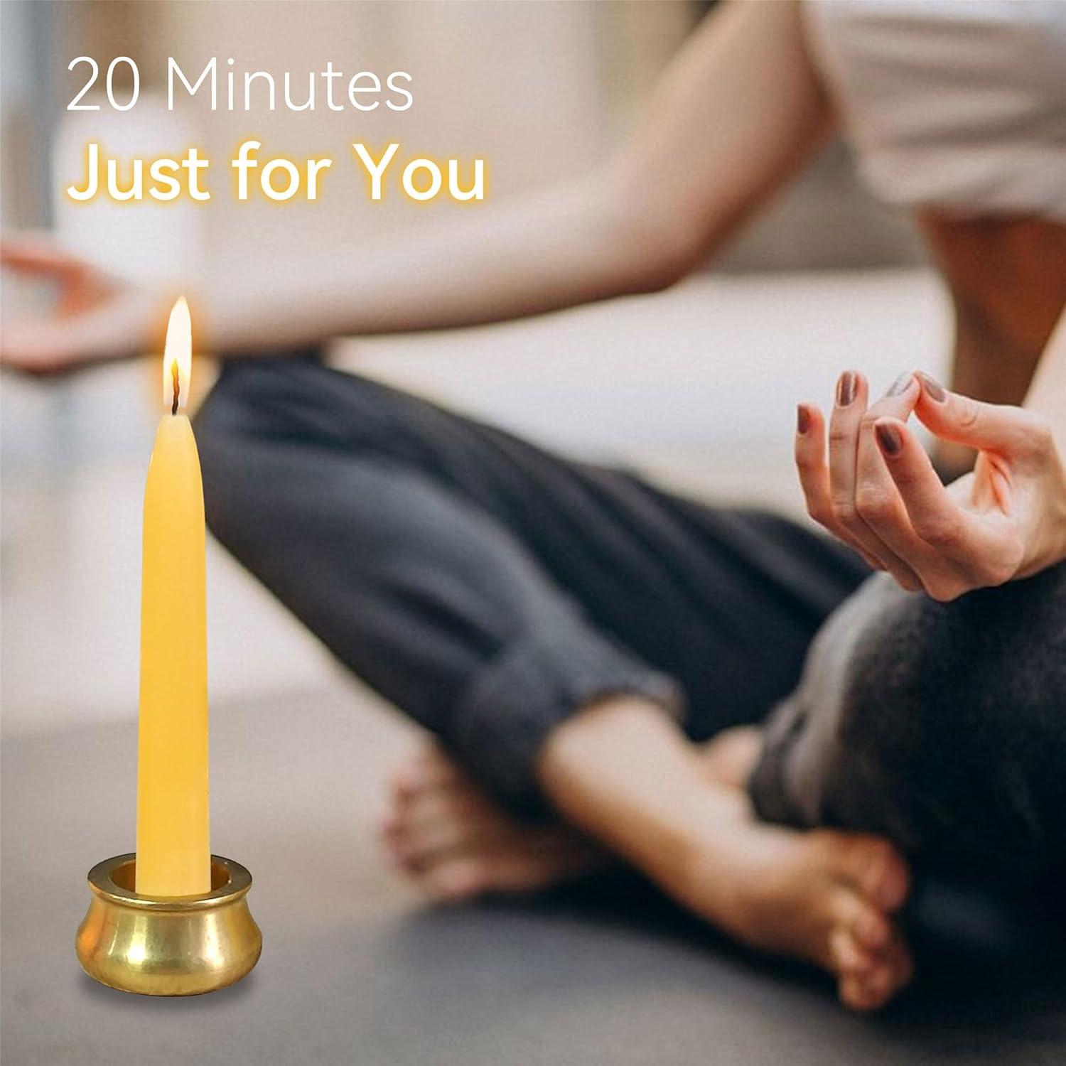 Juego de 30 Mini Velas de Cera de Abeja Gedengni para Meditación