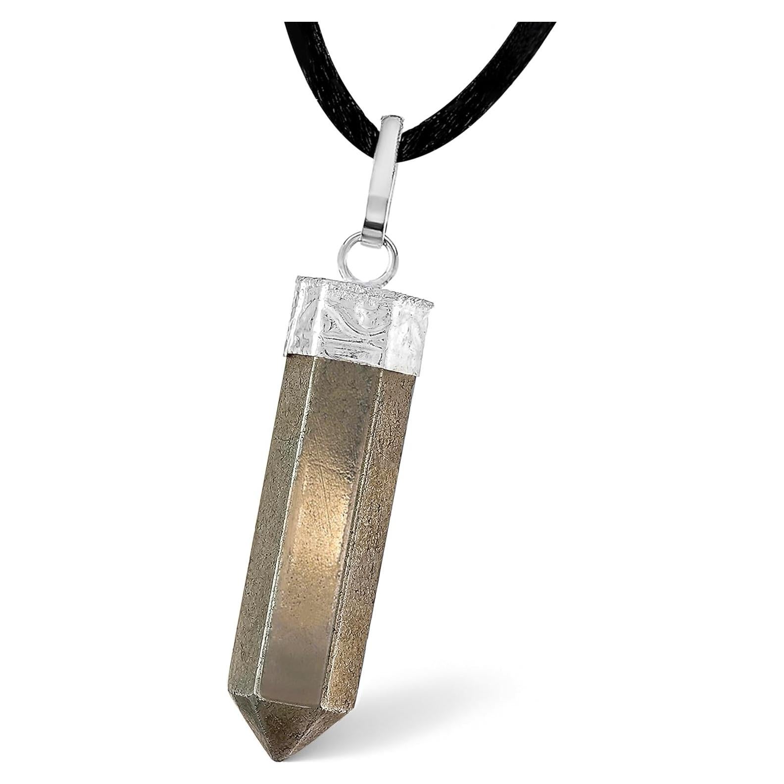 Collar Sanador de Cristal de Pirita - Sugandha Wellness