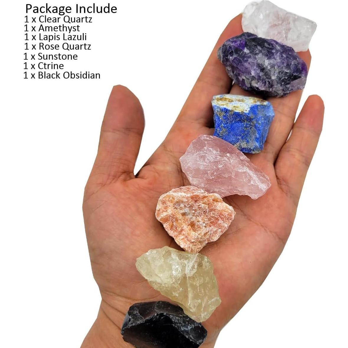 Juego de 7 Cristales de Energía para Principiantes - SeeuFun