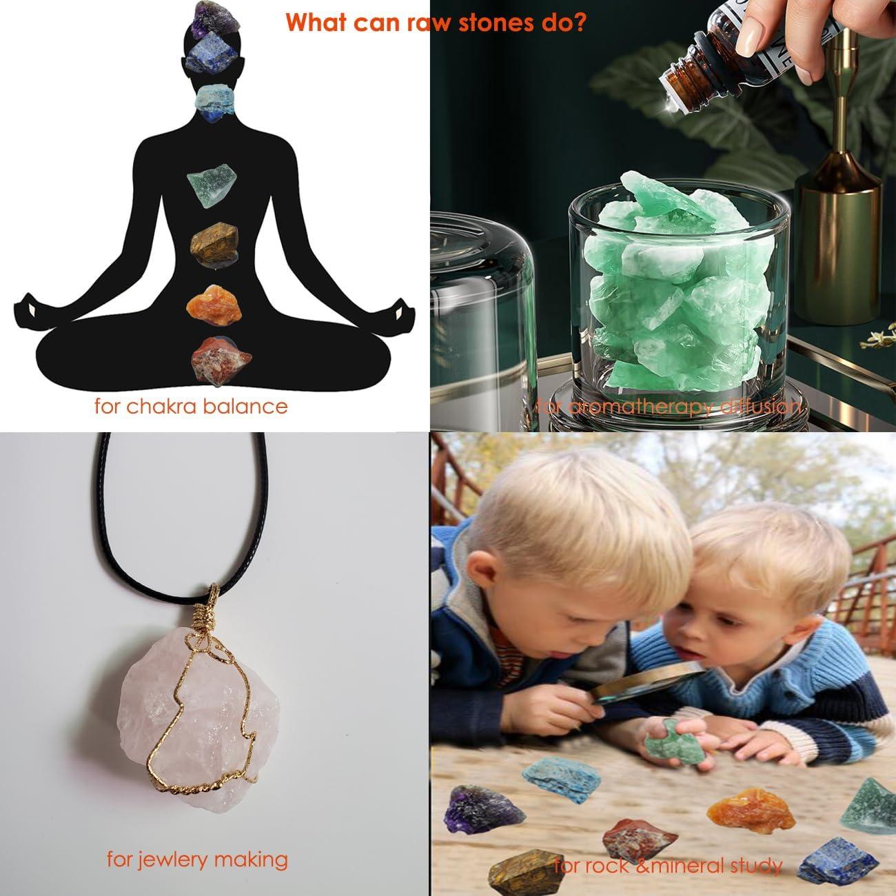 Juego de 7 Cristales de Energía para Principiantes - SeeuFun