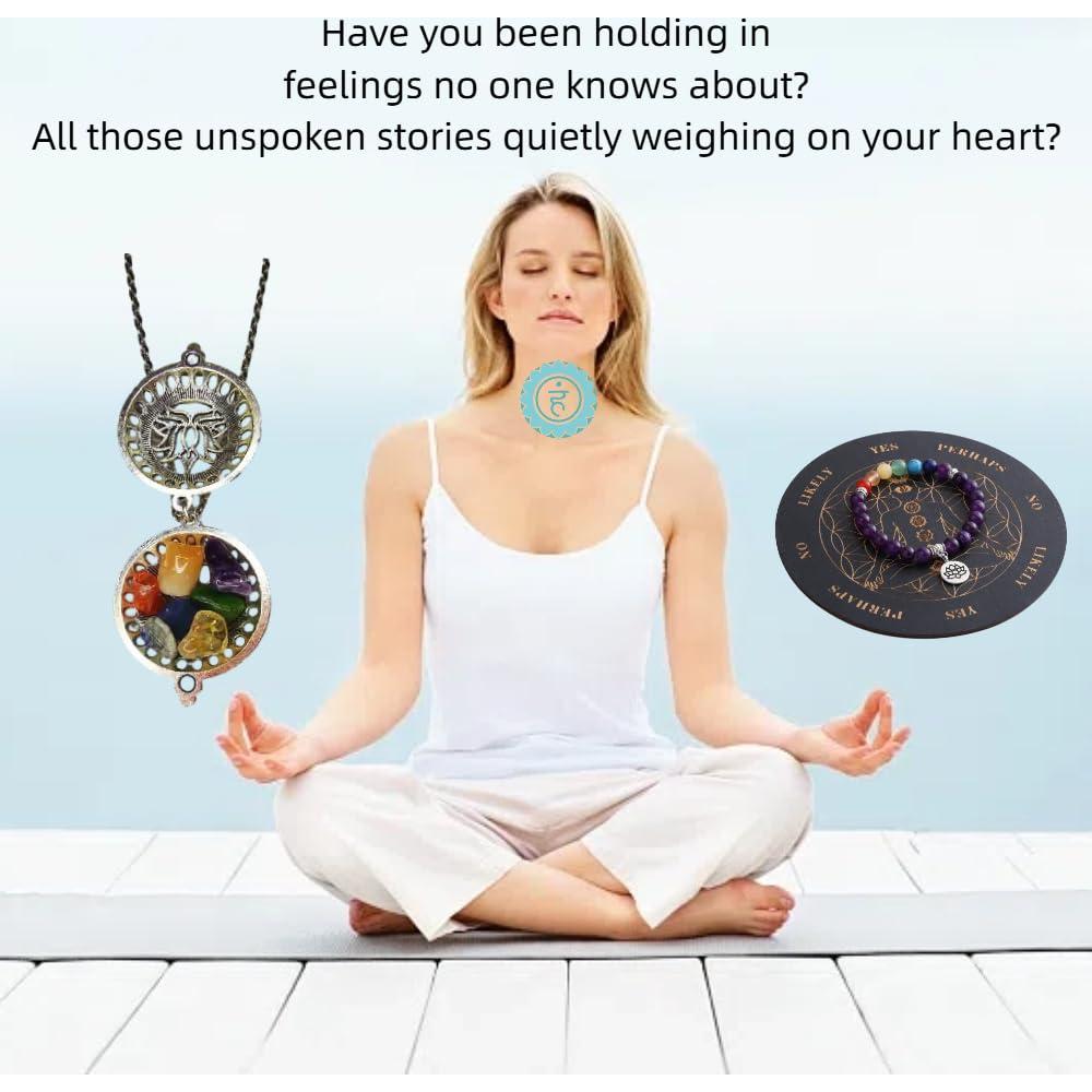 Conjunto Sanación Chakra Garganta Hypiisan - Collar y Pulsera