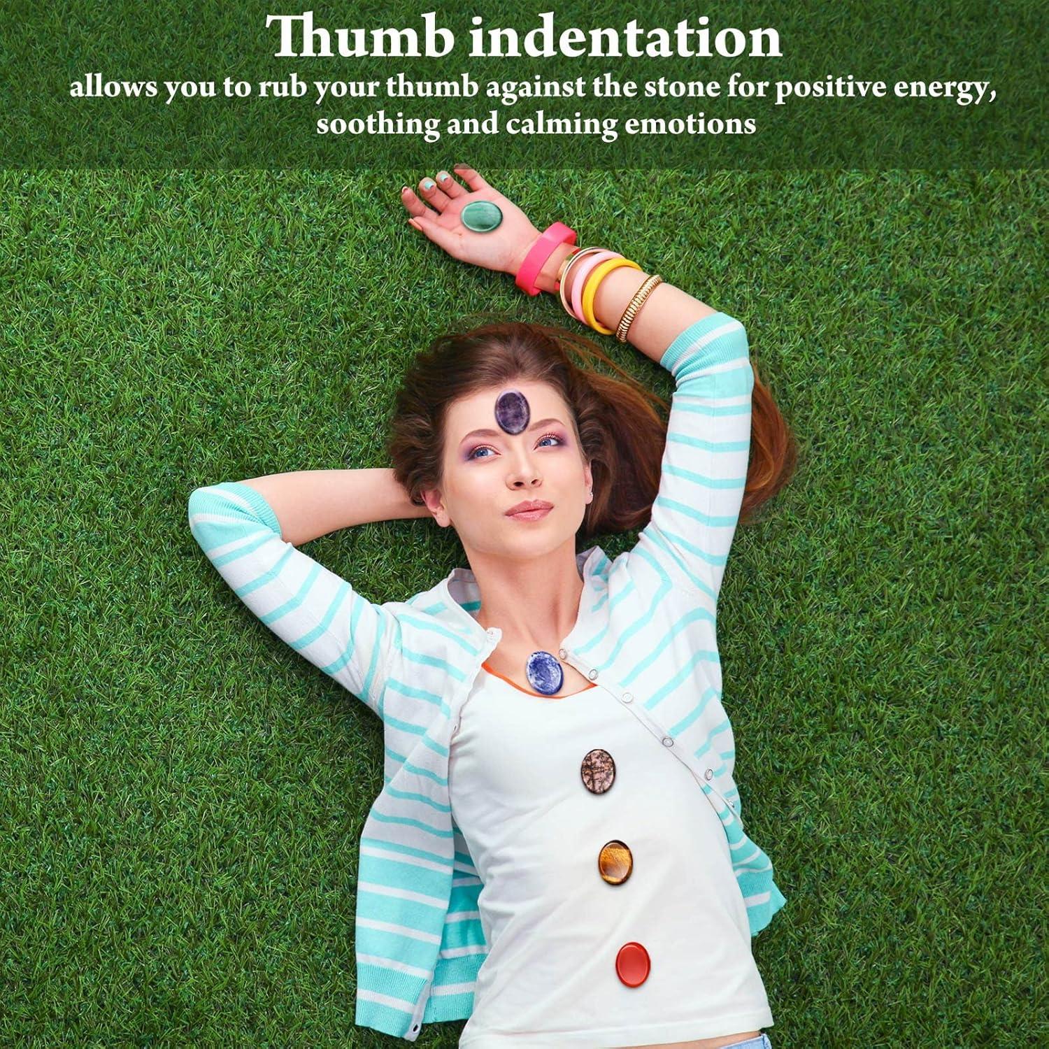 12 Piezas Piedras de Preocupación BBTO para Ansiedad Cristal