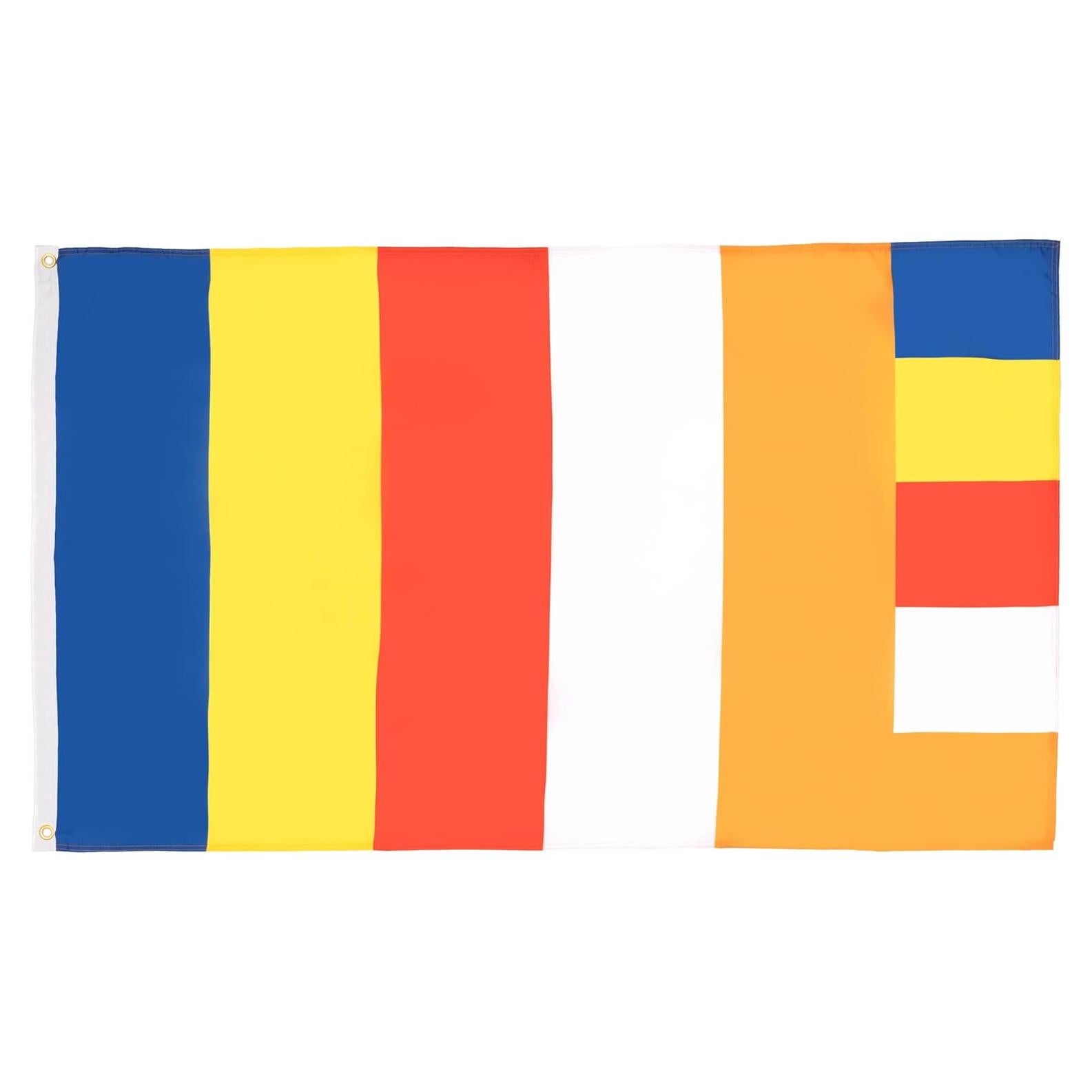 Bandera Budista 150x90 cm AZ FLAG - Poliester 100D Resistente