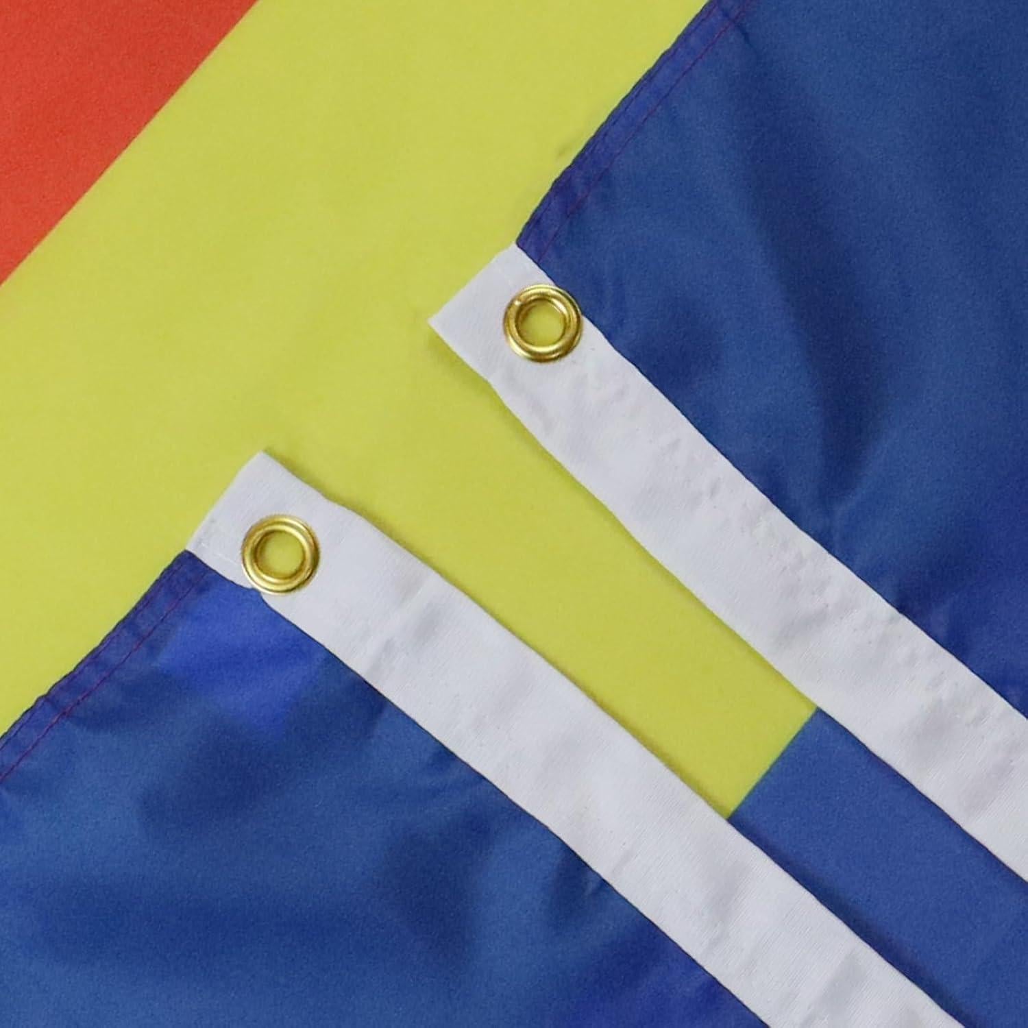 Bandera Budista 150x90 cm AZ FLAG - Poliester 100D Resistente