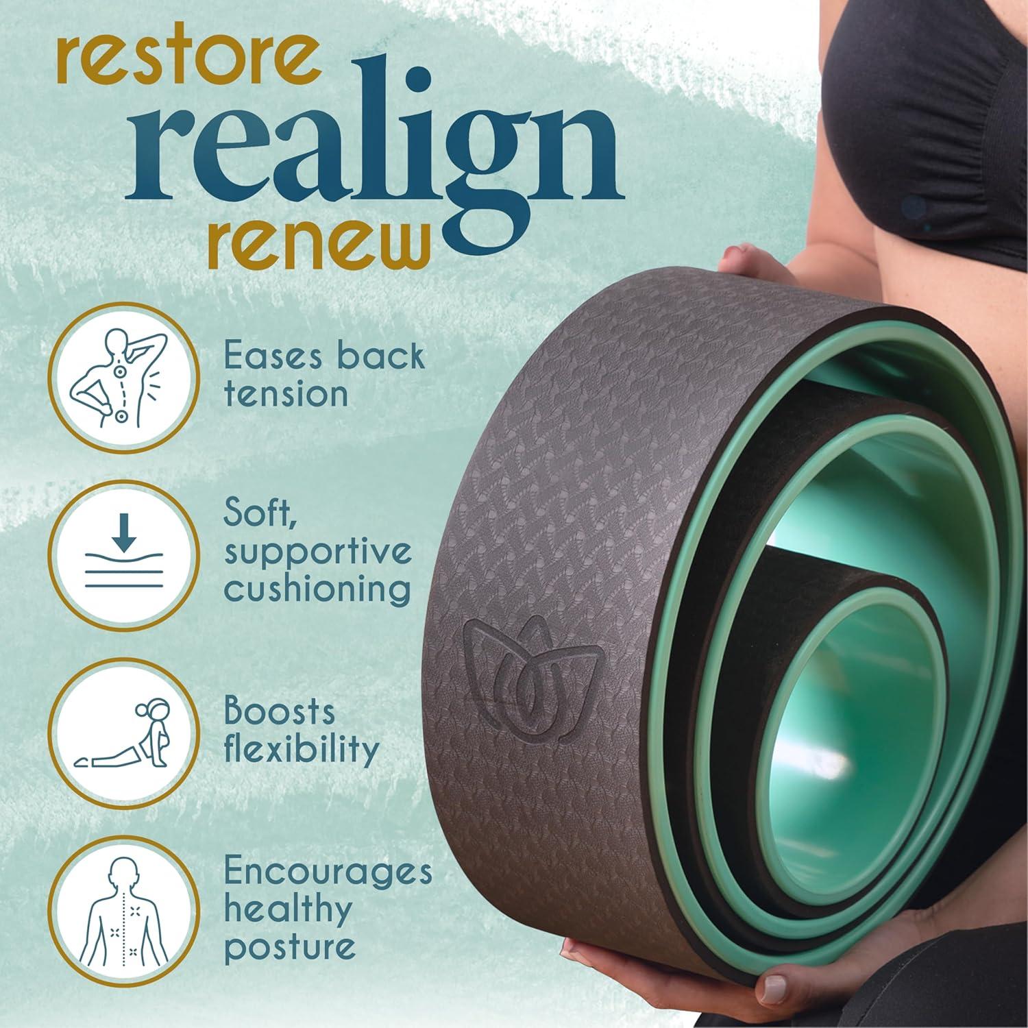 Rodillo de Espalda Florensi - Paquete de 3 Ruedas de Yoga