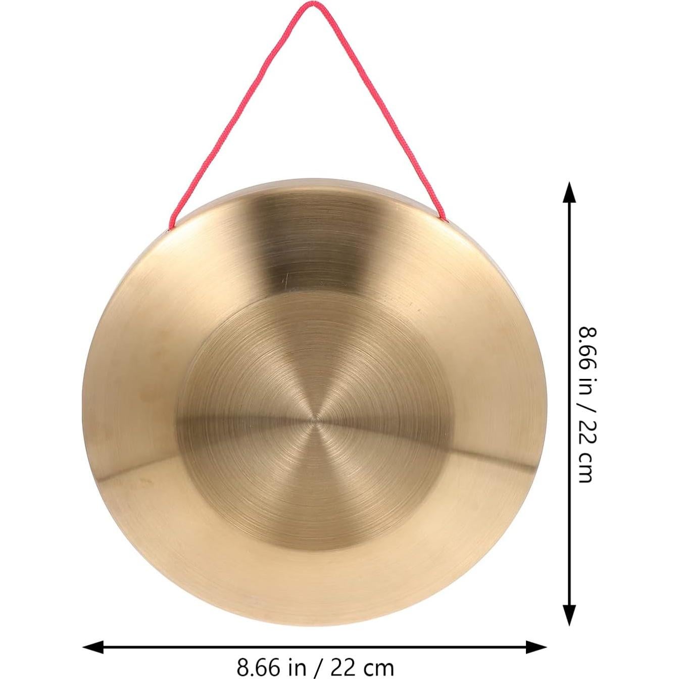 Gong de Cobre Vaguelly 22CM con Martillo y Cinta Colgar