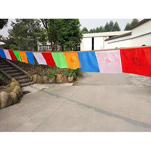 Banderas de Oración Tibetanas KRISMYA - Paquete de 100 - 25.4x22.9cm