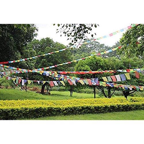 Banderas de Oración Tibetanas KRISMYA - Paquete de 100 - 25.4x22.9cm