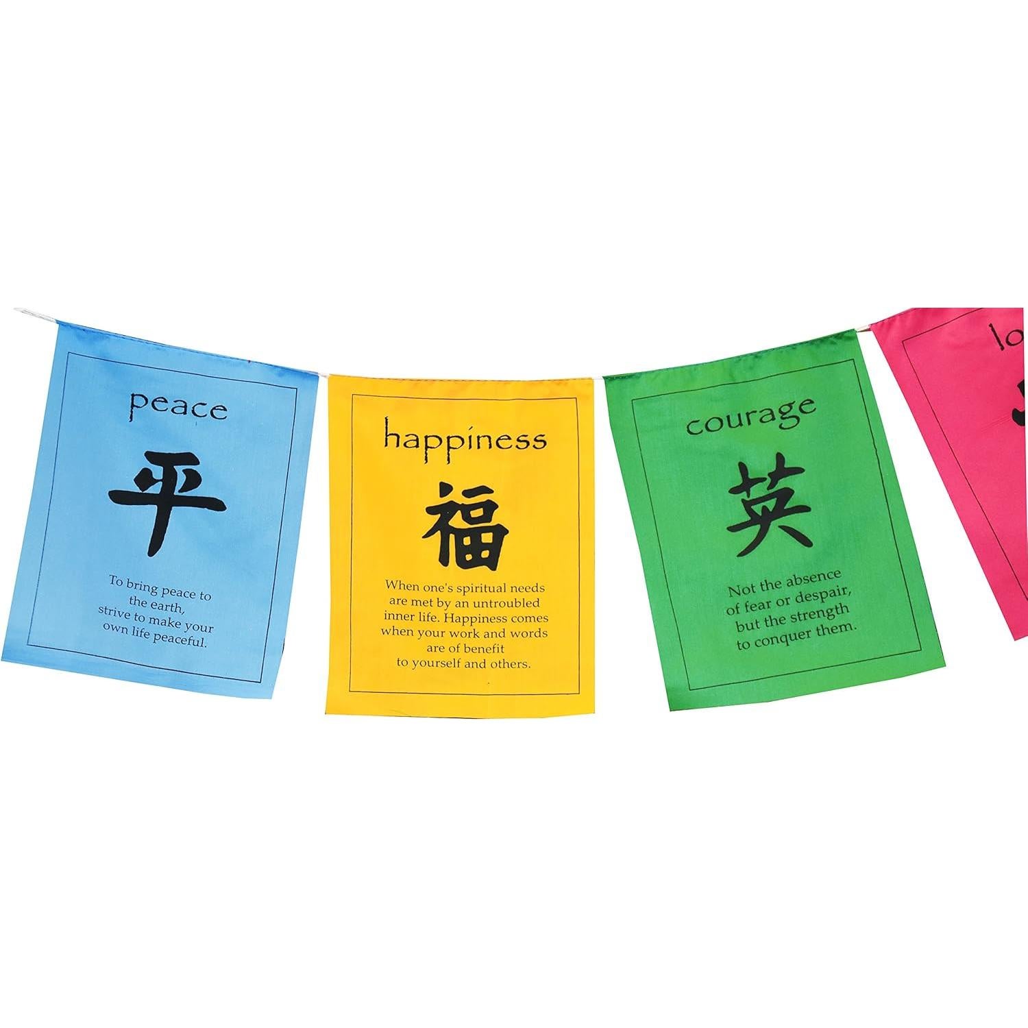 Banderas de Oración Tibetanas Mandala Crafts 1.28m 6 Piezas