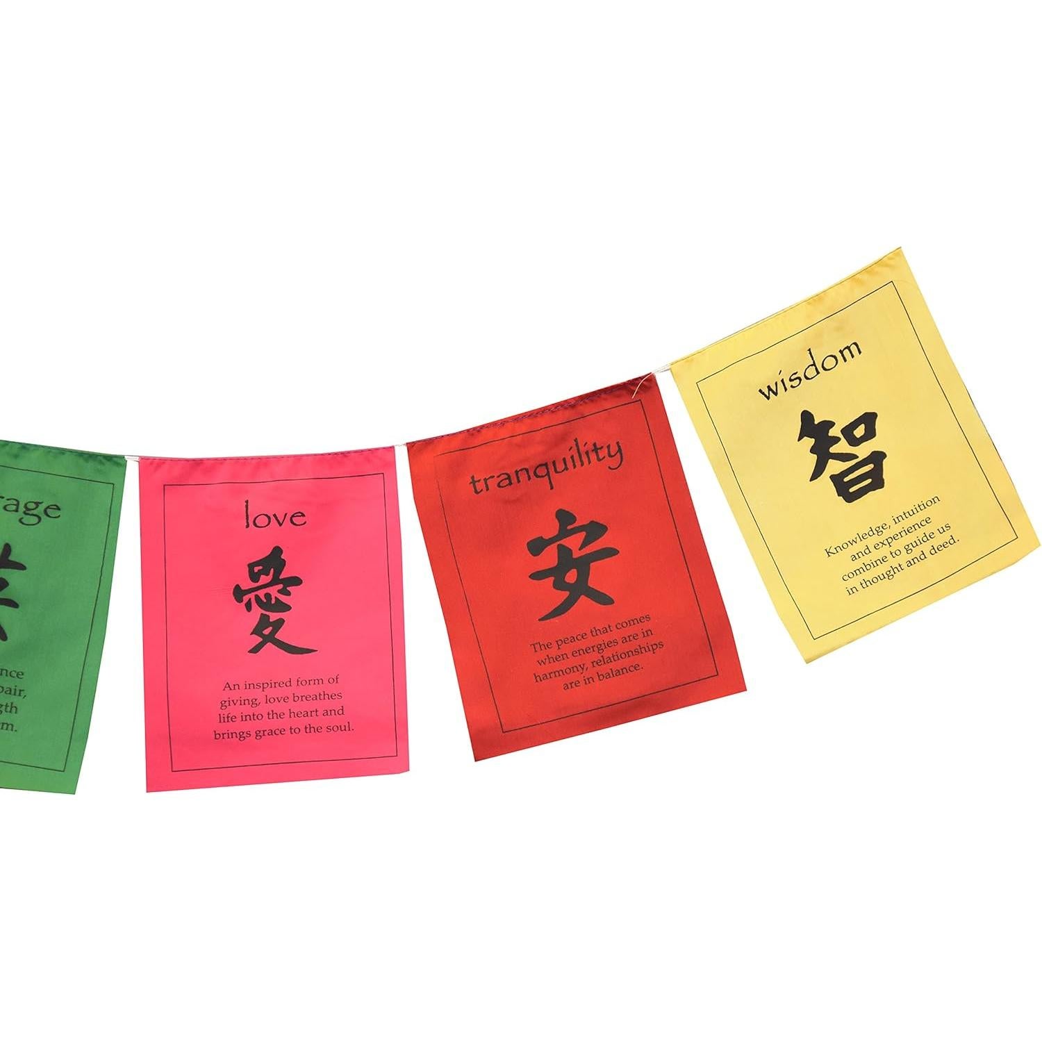 Banderas de Oración Tibetanas Mandala Crafts 1.28m 6 Piezas