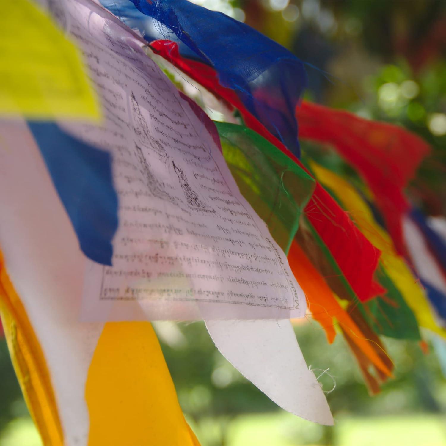 Banderas de Oración Tibetanas Mandala Crafts 1.28m 6 Piezas