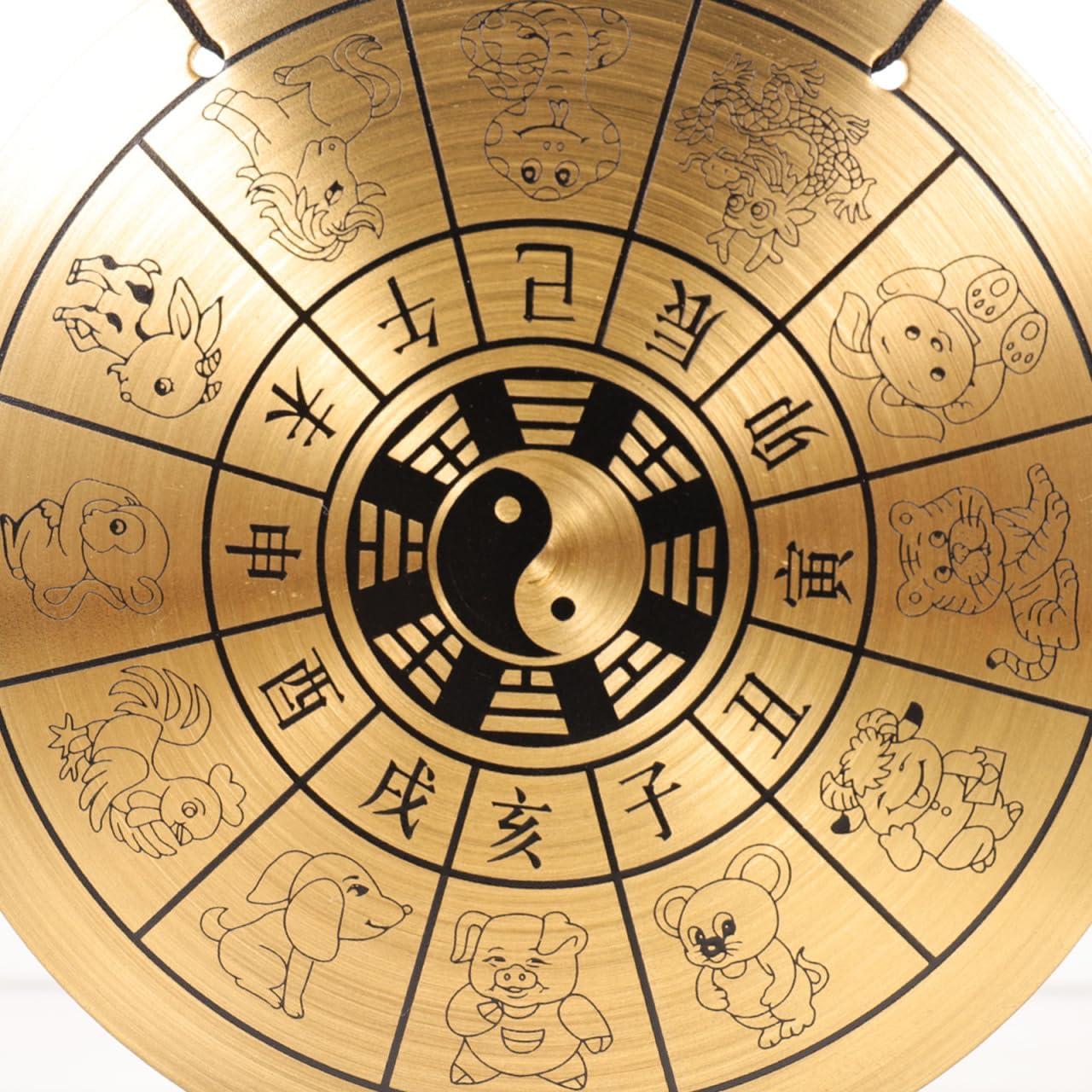 Gong Feng Shui de Bronce con Soporte y Mazo 18.5x20.5cm