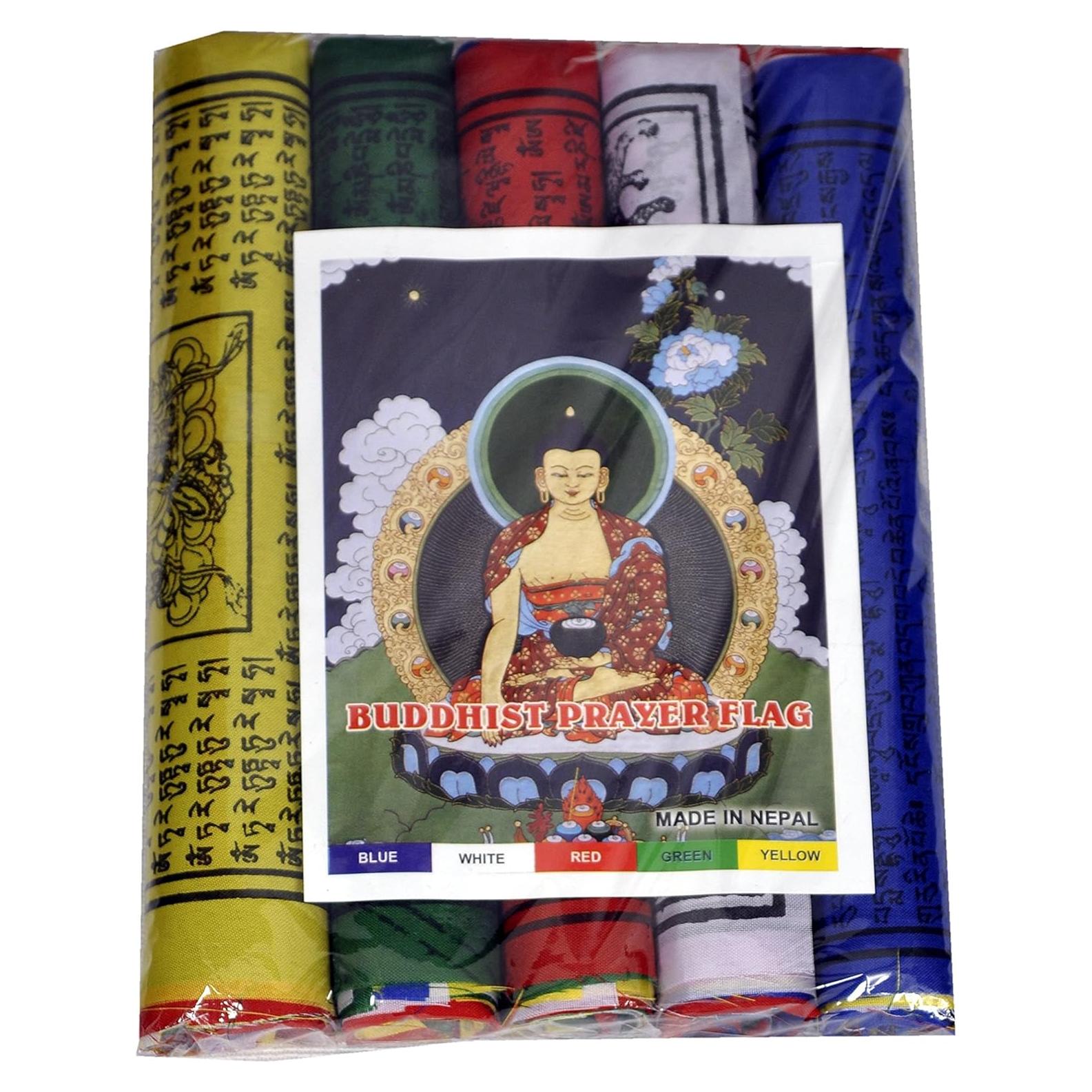 Banderas de Oración Tibetanas 21.6x19.8 cm - Paquete de 50