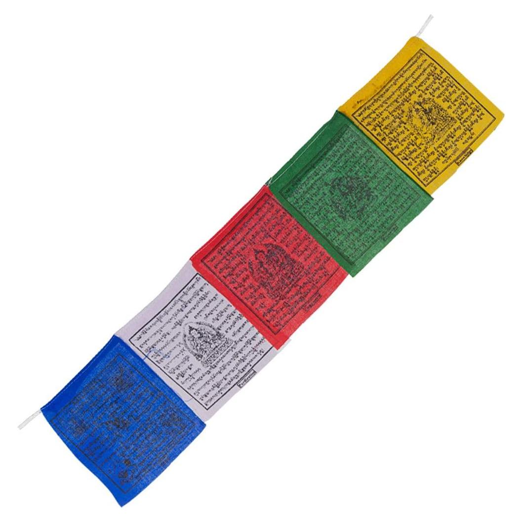 Bandera de Oración Tibetana 5 Colores 100% Algodón - La Nueva Fuente de Edad