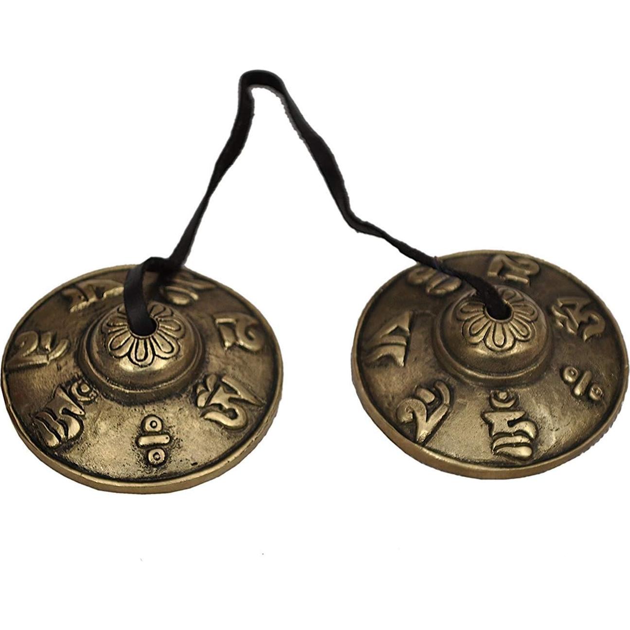 Cymbales de Meditación Yoga Tibetano Dharma Store 7.2 cm