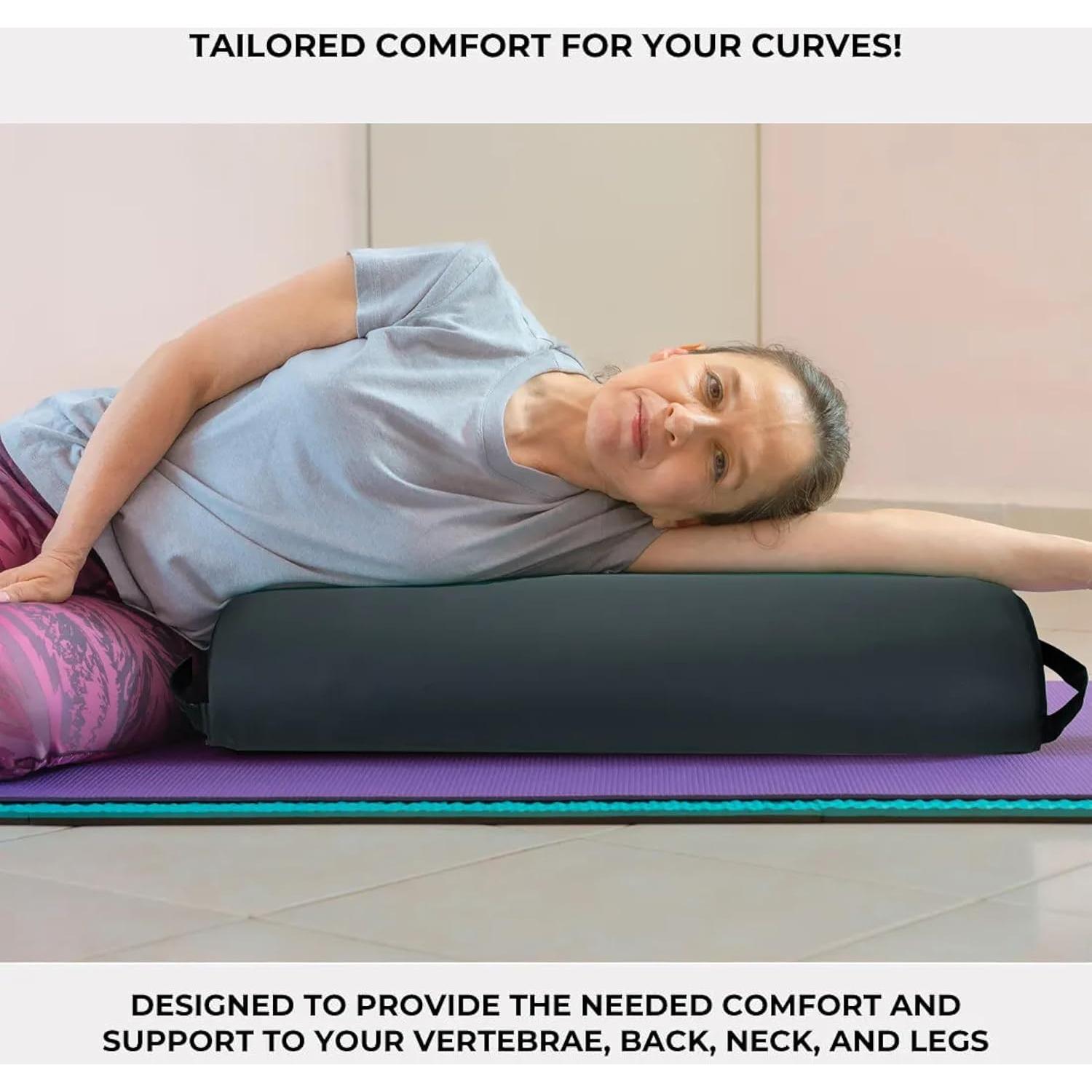 Almohada de Masaje Jumbo ForPro Negra 66x23 cm Resistente al Aceite