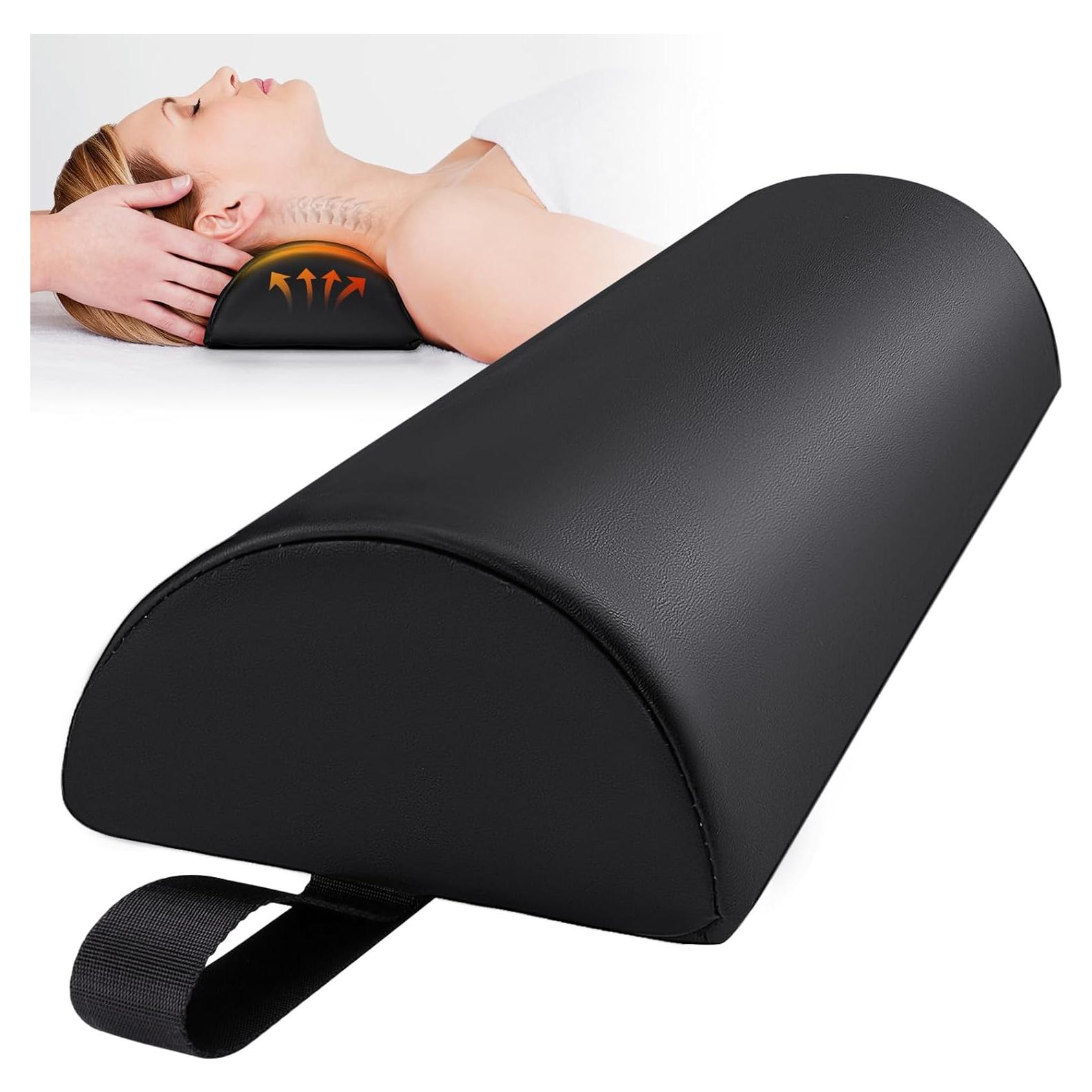 Cojín de Masaje Noverlife Media Luna 43x15cm Cuero PU