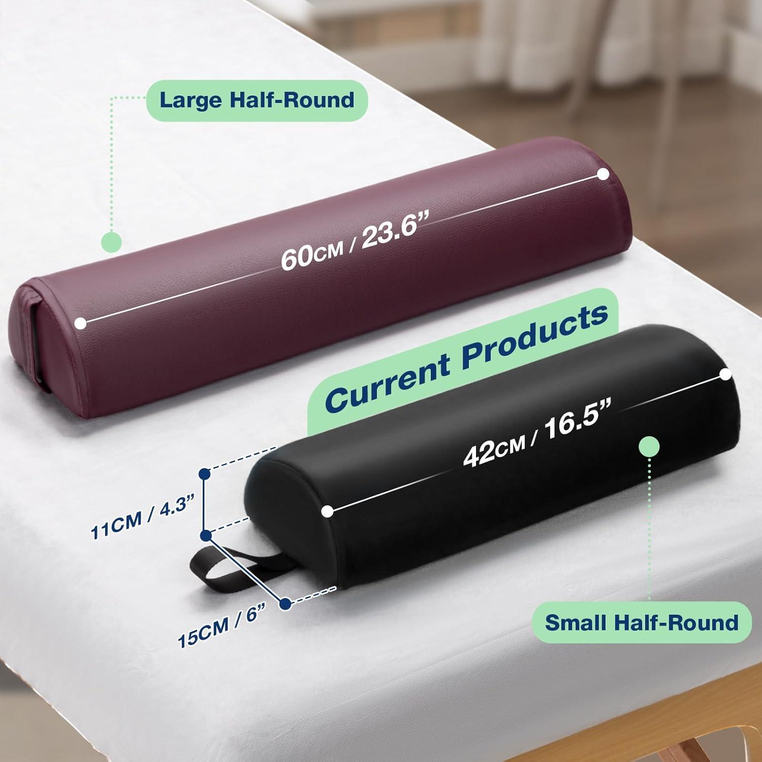 Cojín de Masaje Noverlife Media Luna 43x15cm Cuero PU