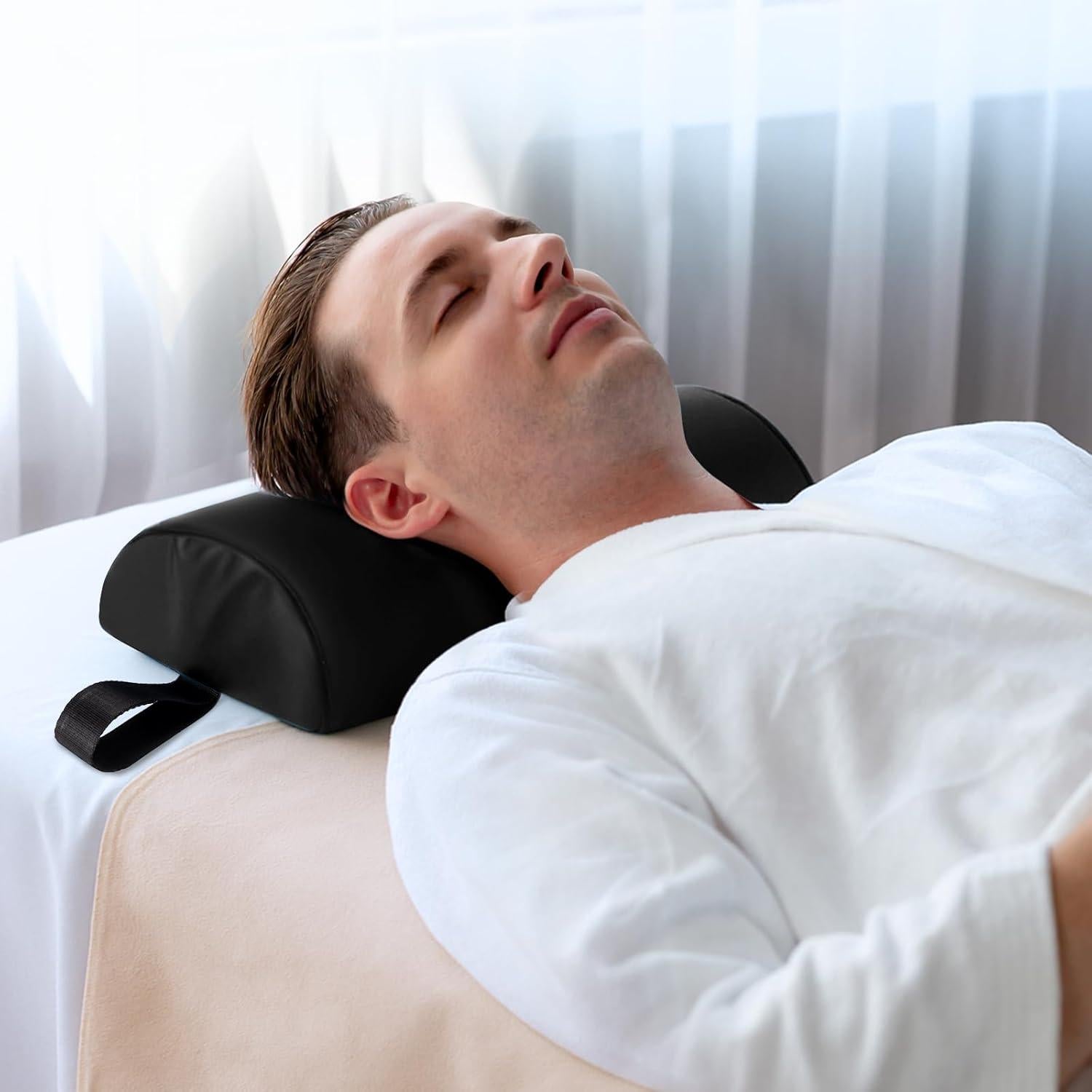 Cojín de Masaje Noverlife Media Luna 43x15cm Cuero PU