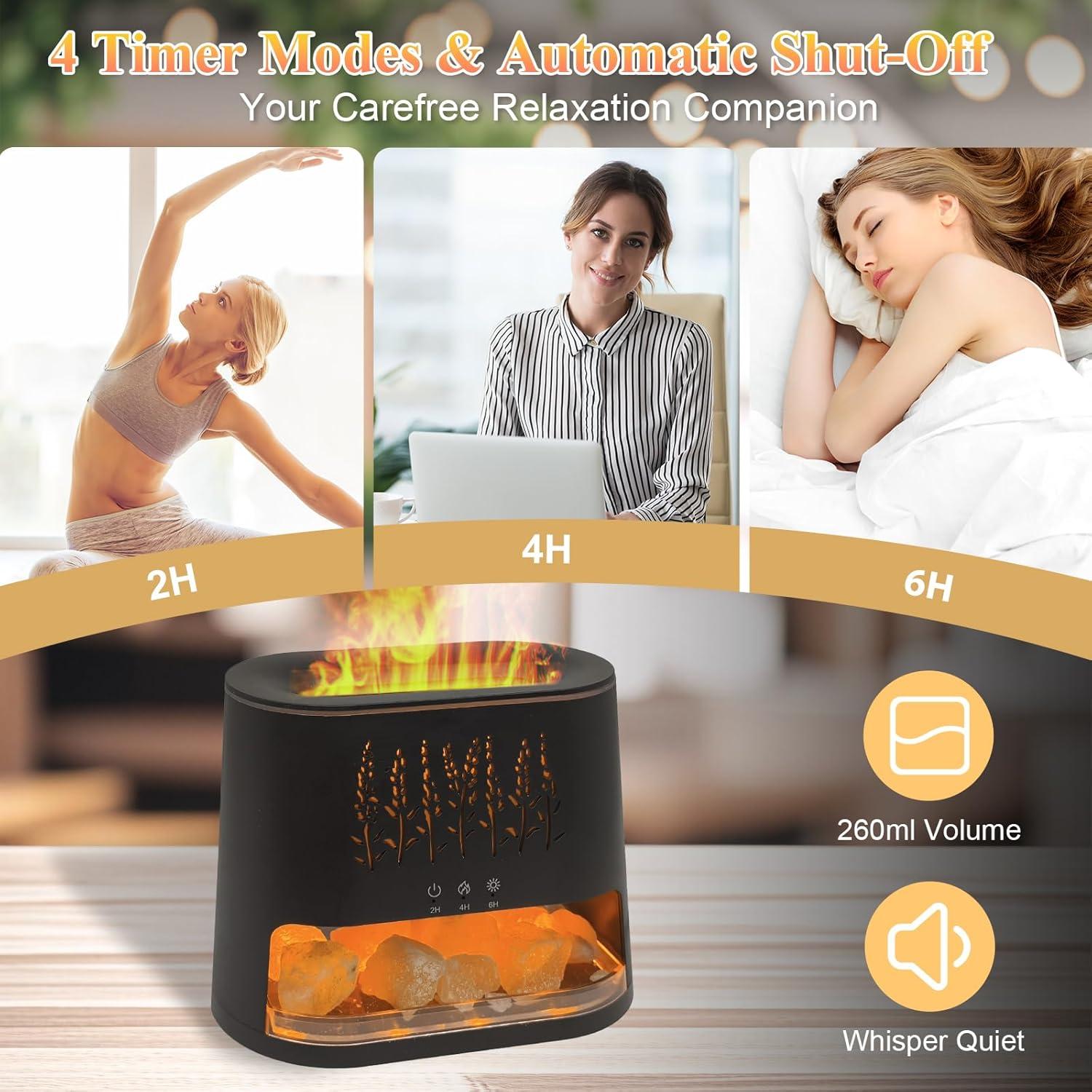 Difusor de Aromaterapia Walve MTUS25046 con Lámpara de Sal