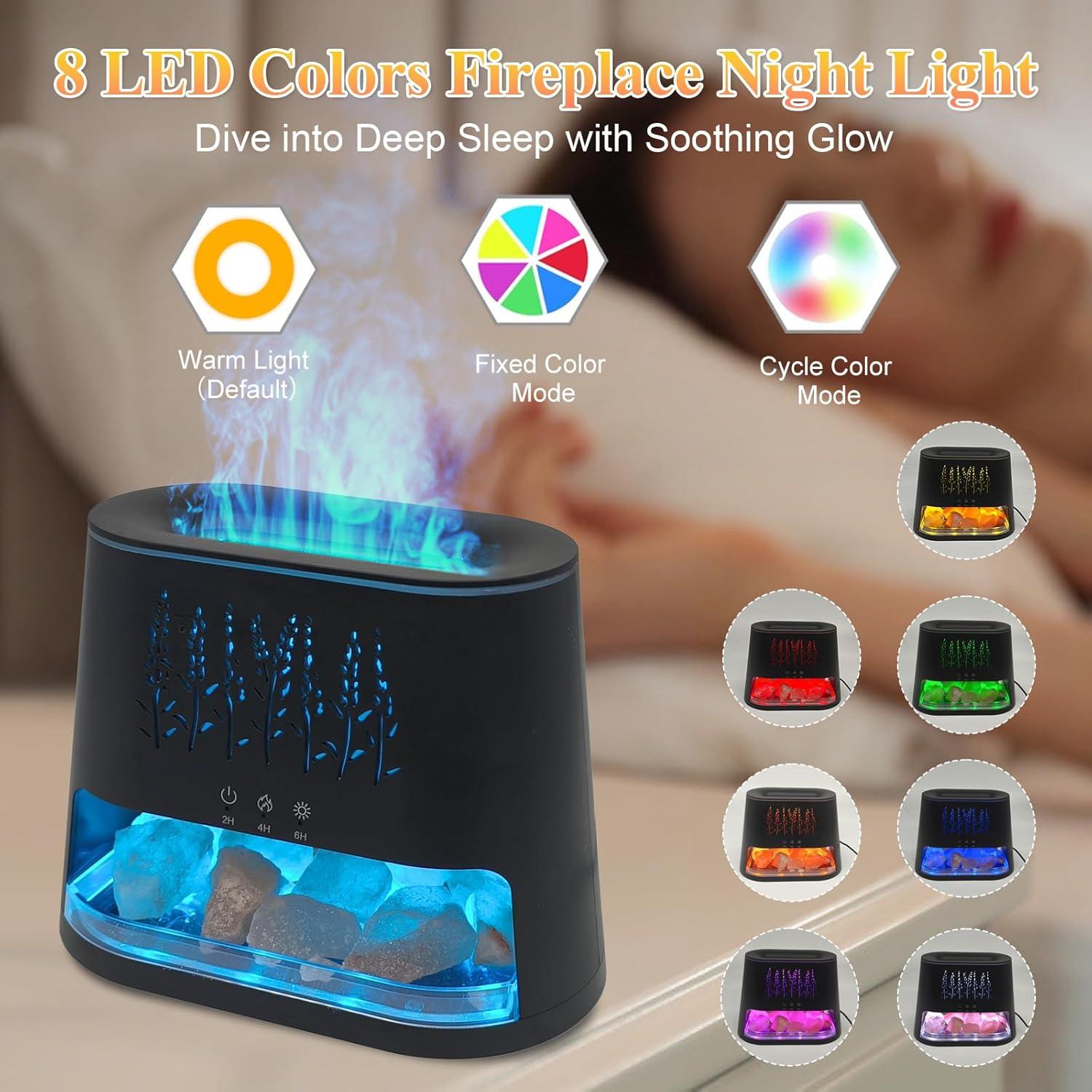 Difusor de Aromaterapia Walve MTUS25046 con Lámpara de Sal