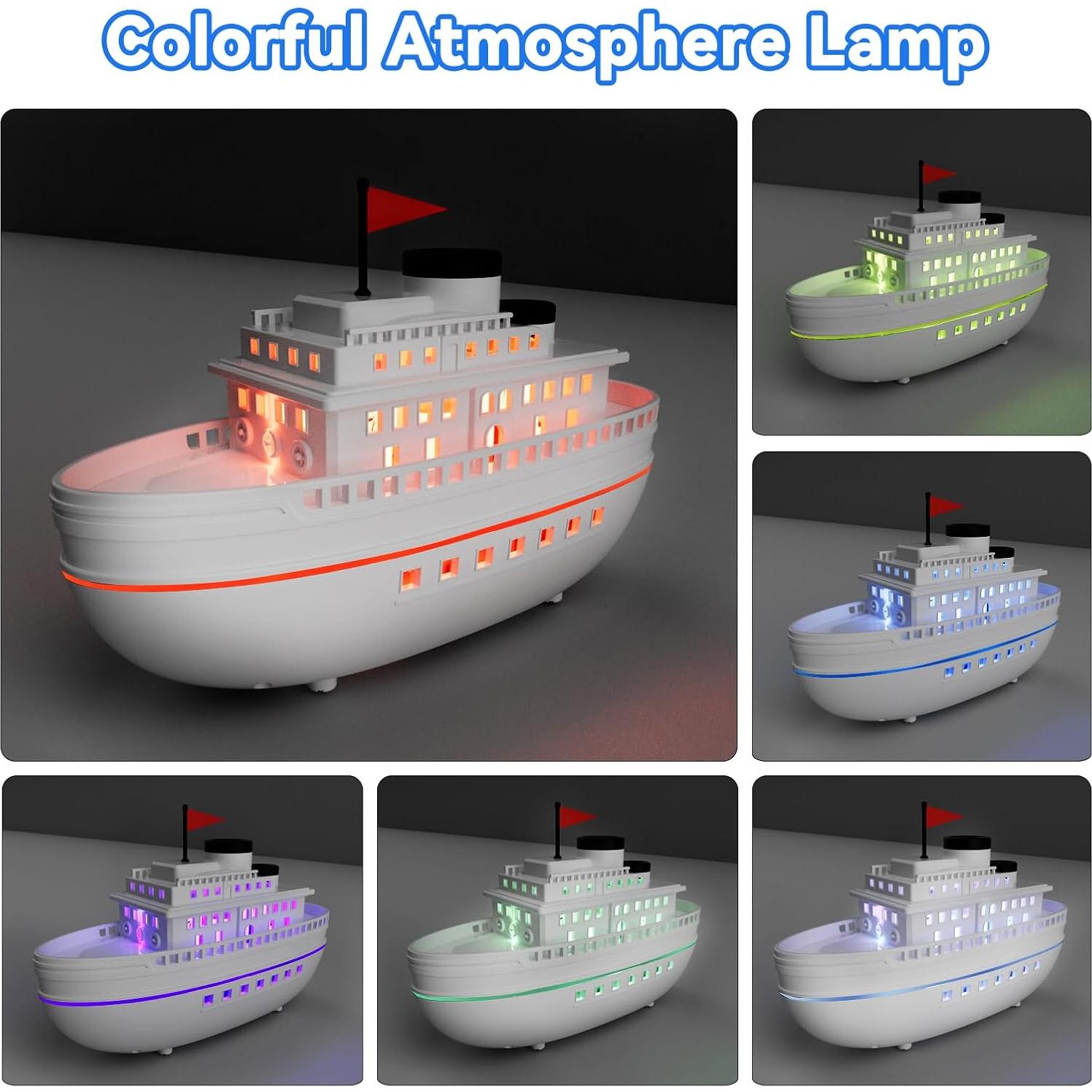 Difusor de Aromaterapia Difusoramor Barco 300ml Blanco