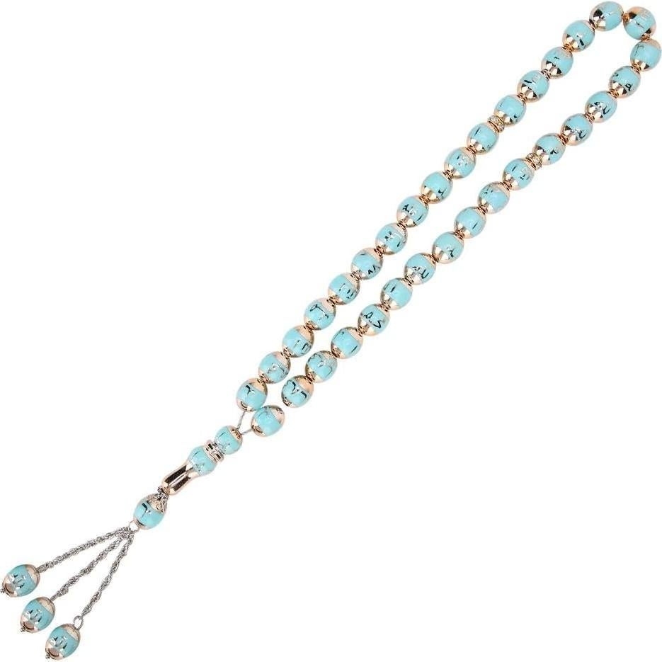 Cuentas de Oración Musulmana Garosa - Tasbih Azul 49g