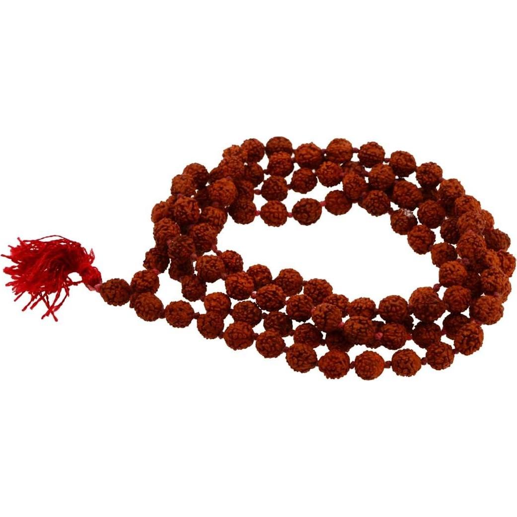 Mala de Rudraksha Mandala Crafts 108 cuentas para Meditación