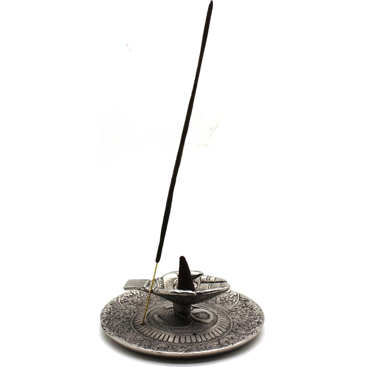 Quemador de Incienso Tibetano Govinda con OM - 11.43 cm