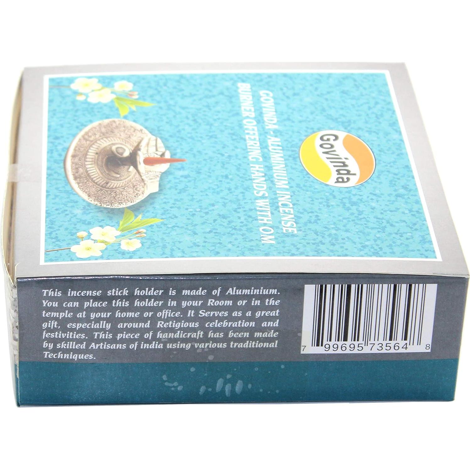 Quemador de Incienso Tibetano Govinda con OM - 11.43 cm