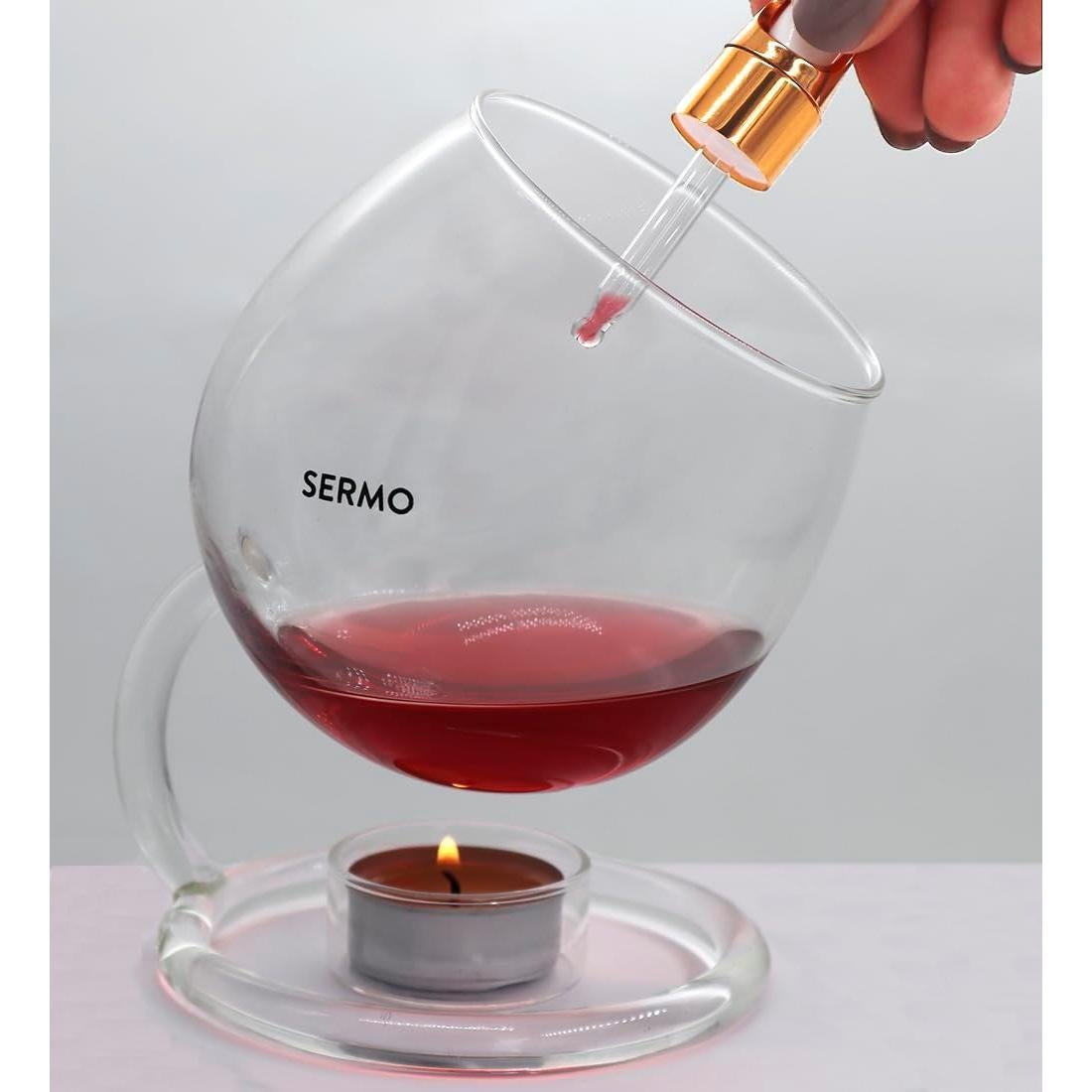 Difusor de Aceite de Vidrio Ebsem Sermo, 295ml, Redondo