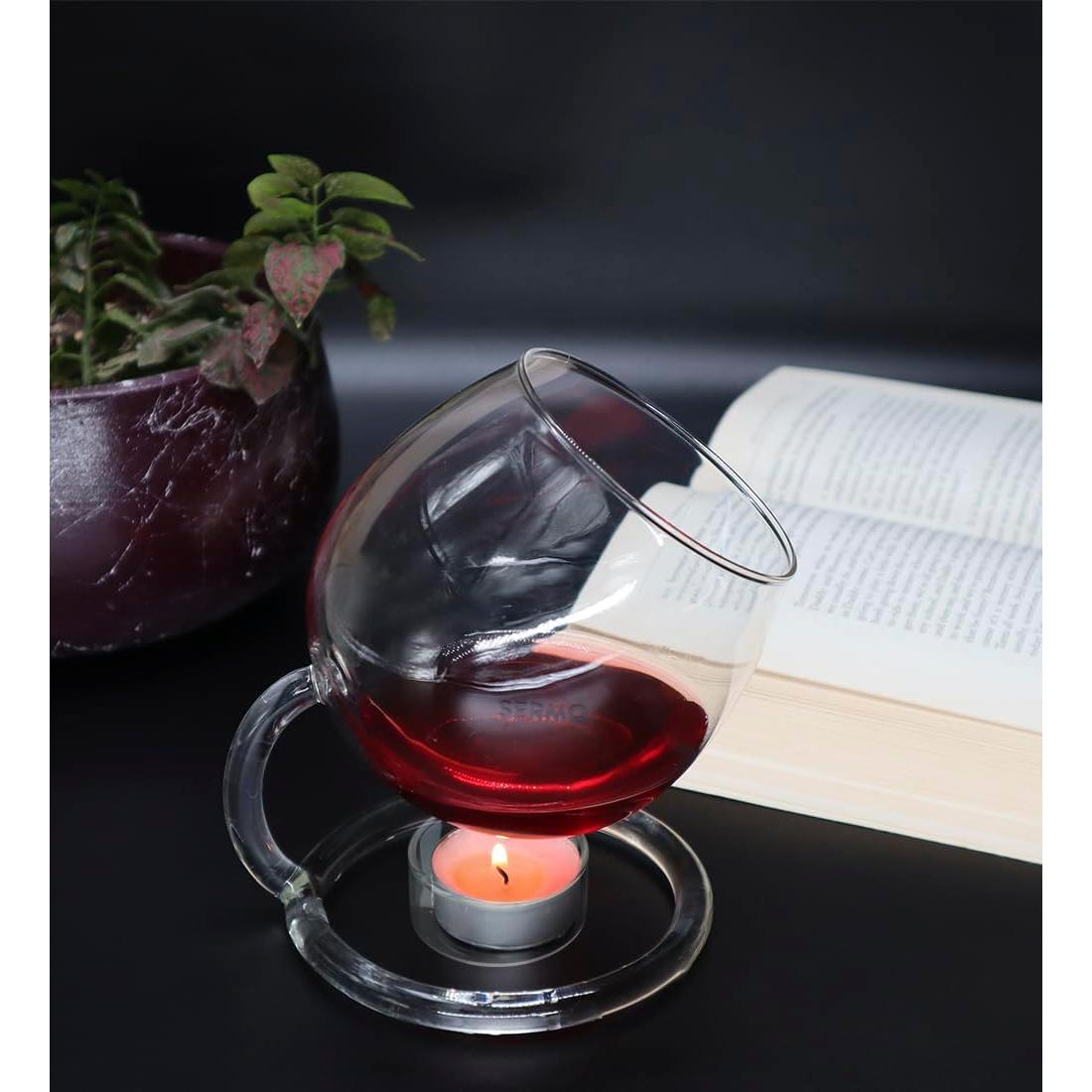 Difusor de Aceite de Vidrio Ebsem Sermo, 295ml, Redondo