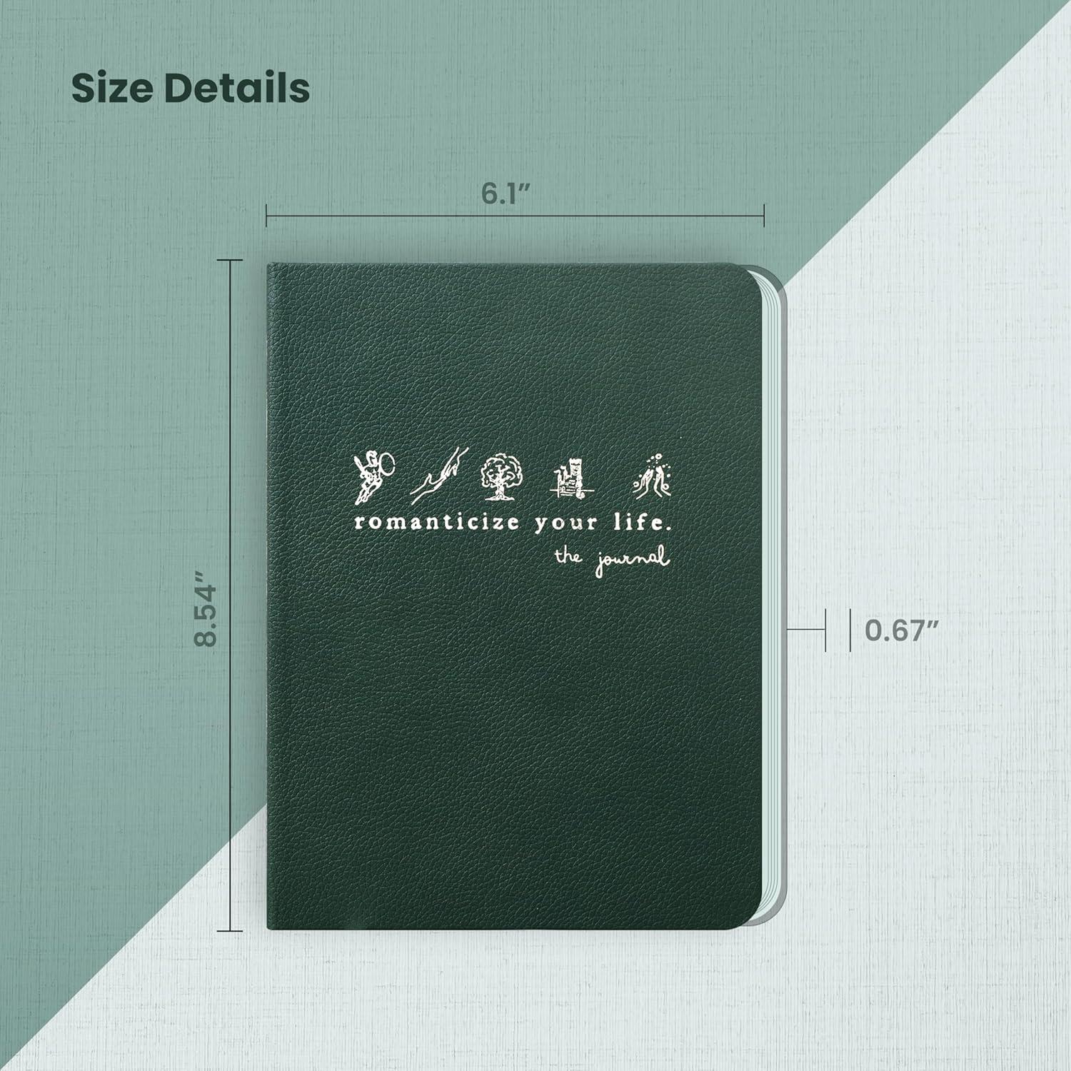 Diario de Gratitud y Mindfulness BOTANO Verde 12.7x20.3cm