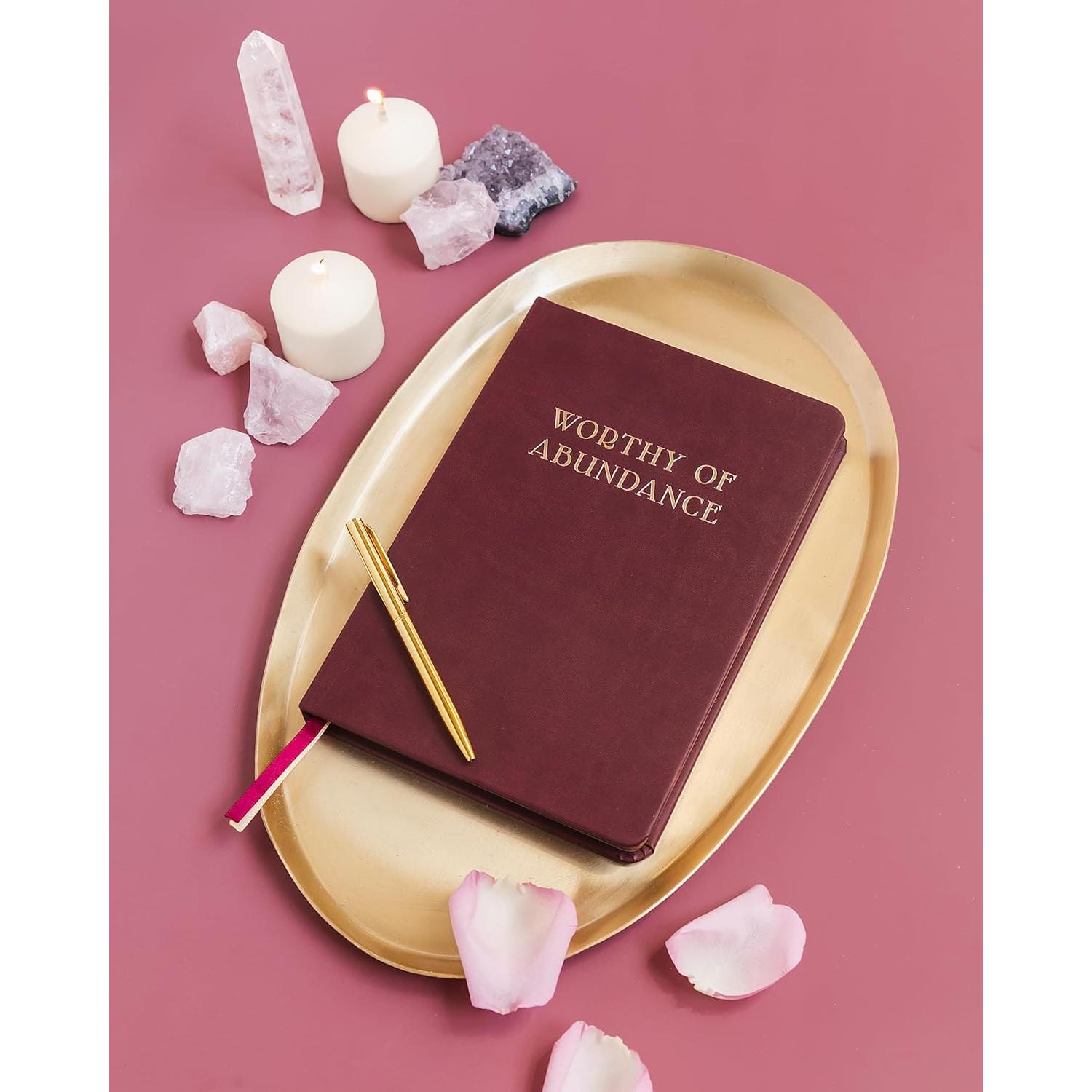 Diario de Manifestación Mira Kelley A5 Burdeos - 12 Semanas de Abundancia