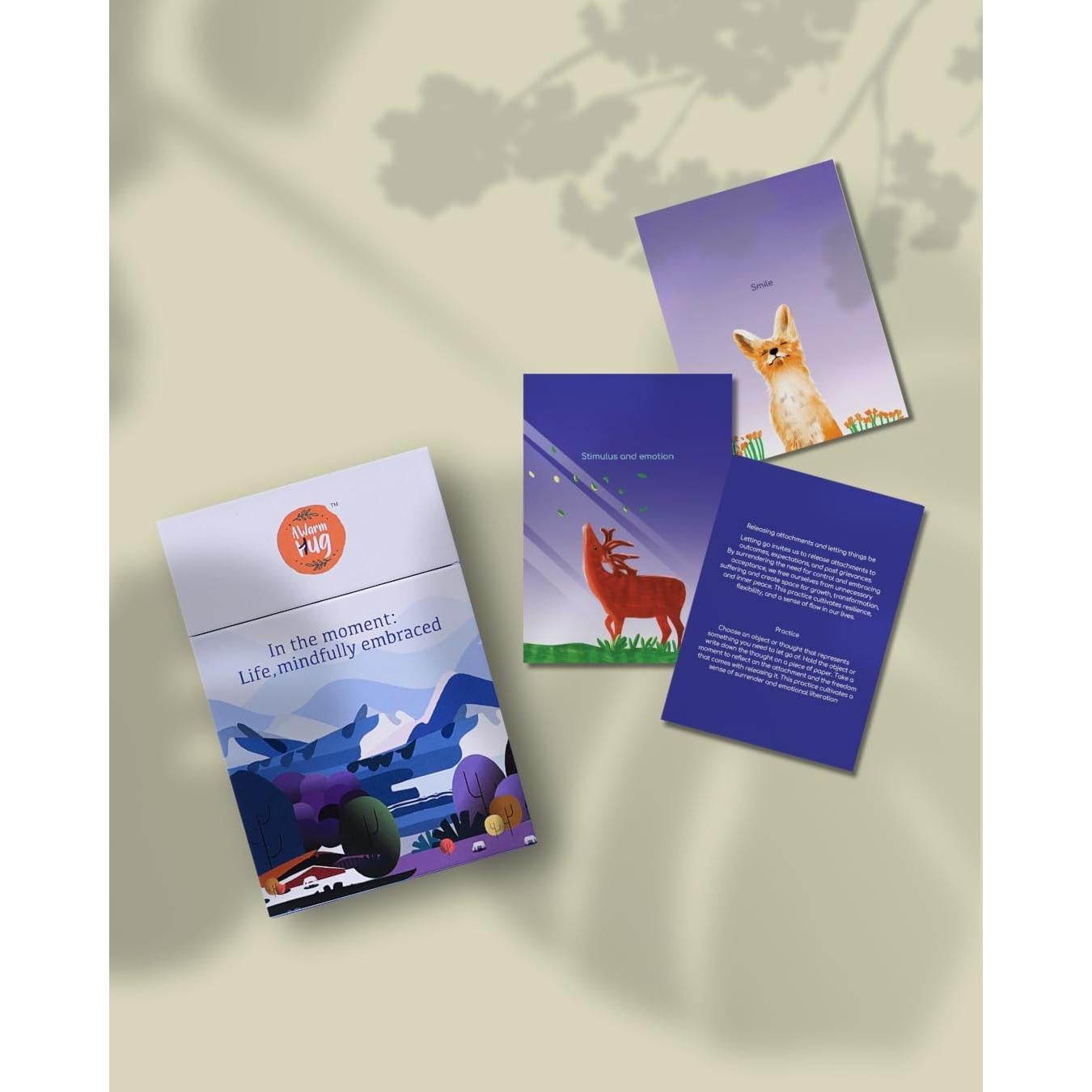 Tarjetas de Mindfulness Un Abrazo Cálido - 56 Prácticas para Bienestar