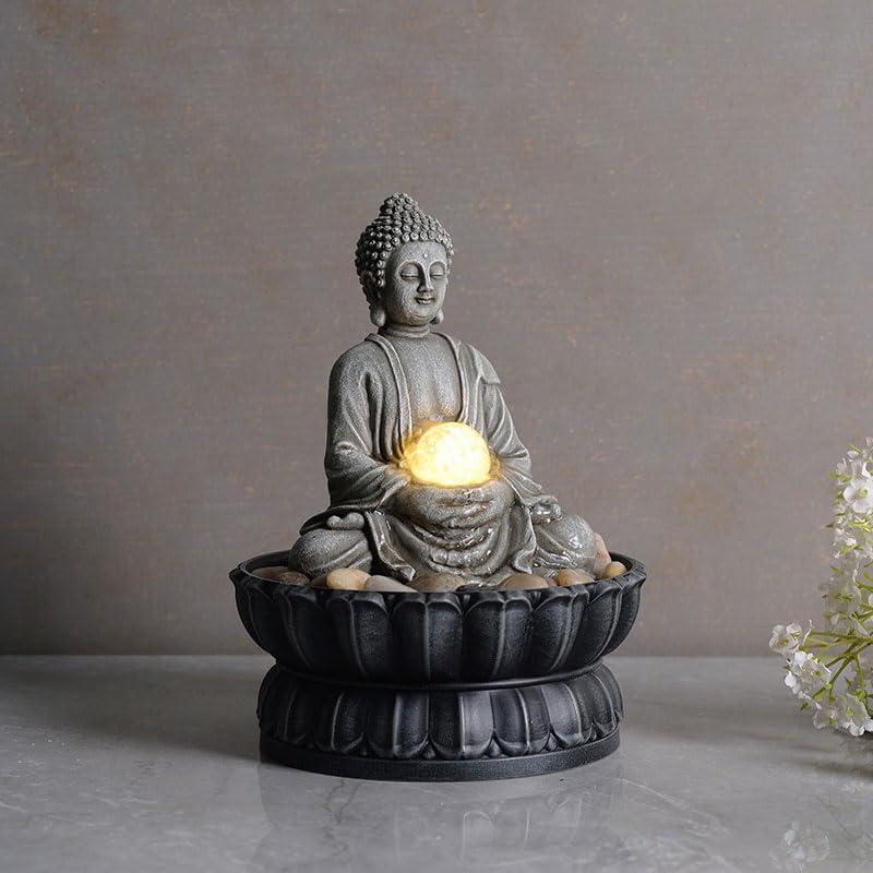 Fuente de Mesa Kalona Buda Sentado 18.03x18.03cm LED