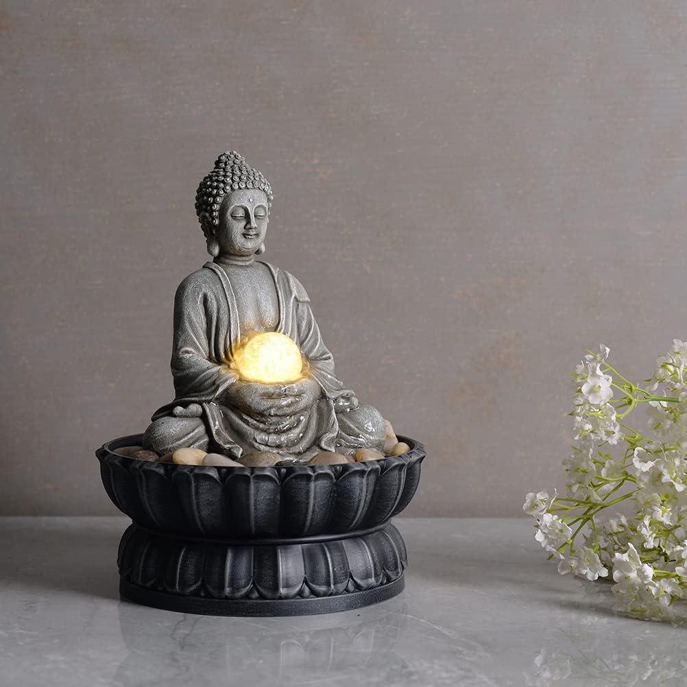 Fuente de Mesa Kalona Buda Sentado 18.03x18.03cm LED