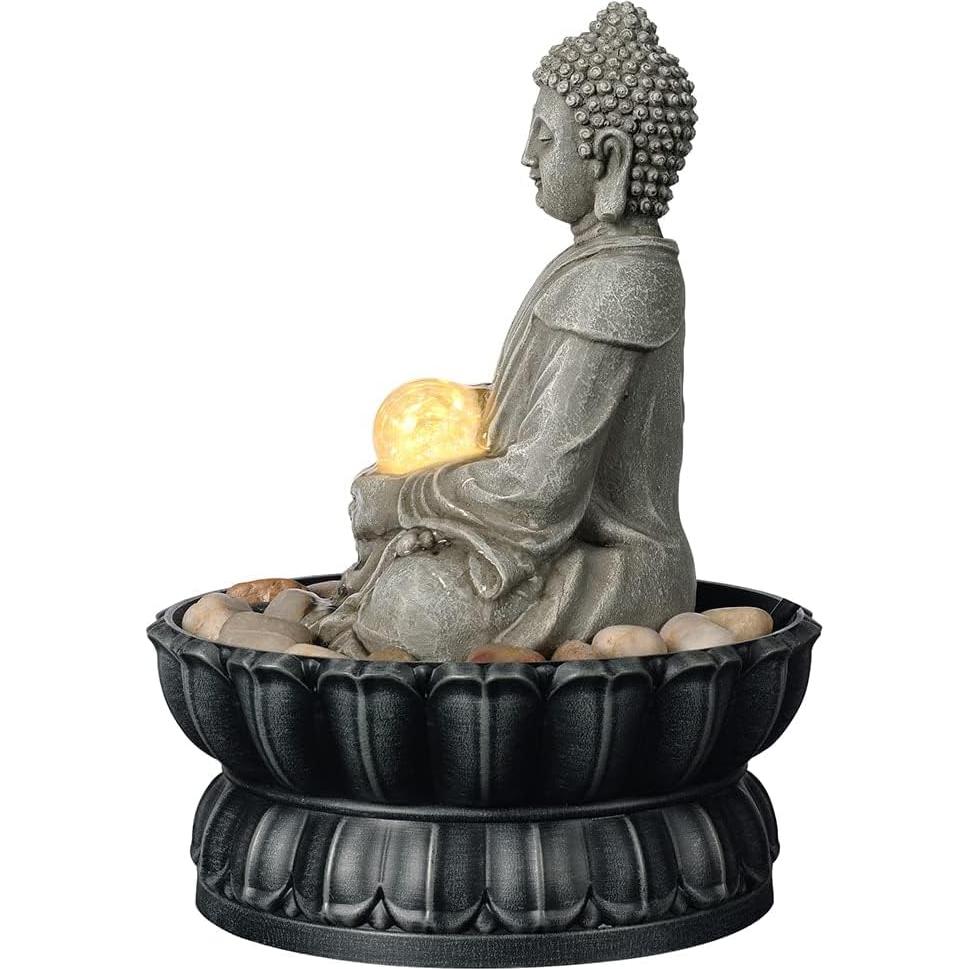 Fuente de Mesa Kalona Buda Sentado 18.03x18.03cm LED
