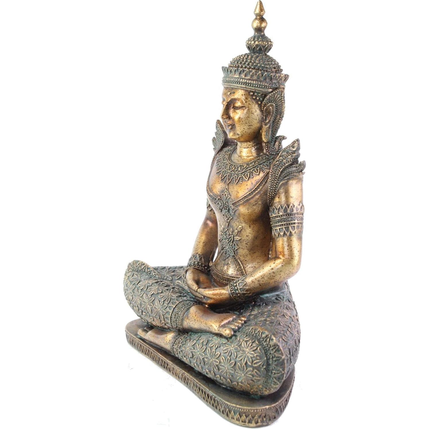 Estatua Buda Dhyana Mudra 30.48 cm usamjtable Bronce