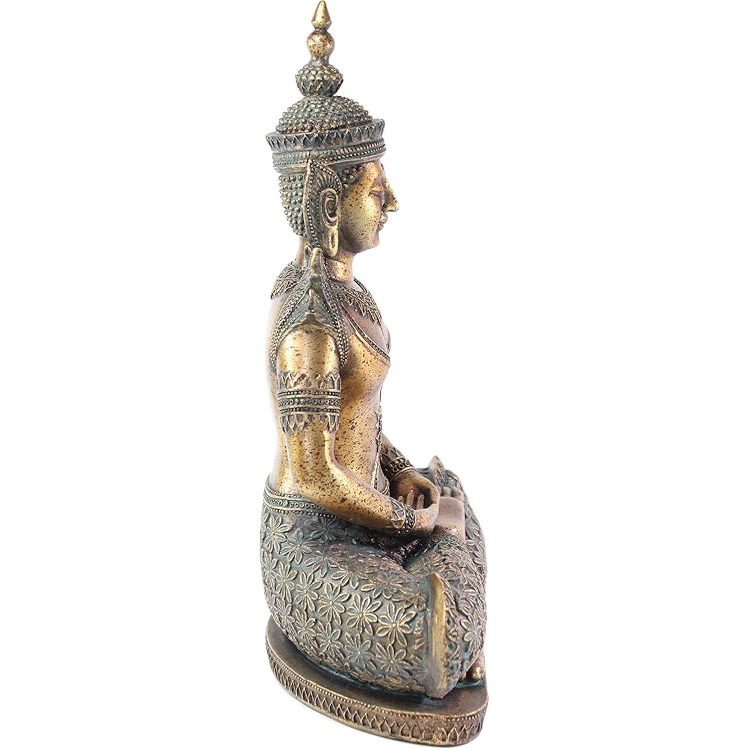 Estatua Buda Dhyana Mudra 30.48 cm usamjtable Bronce