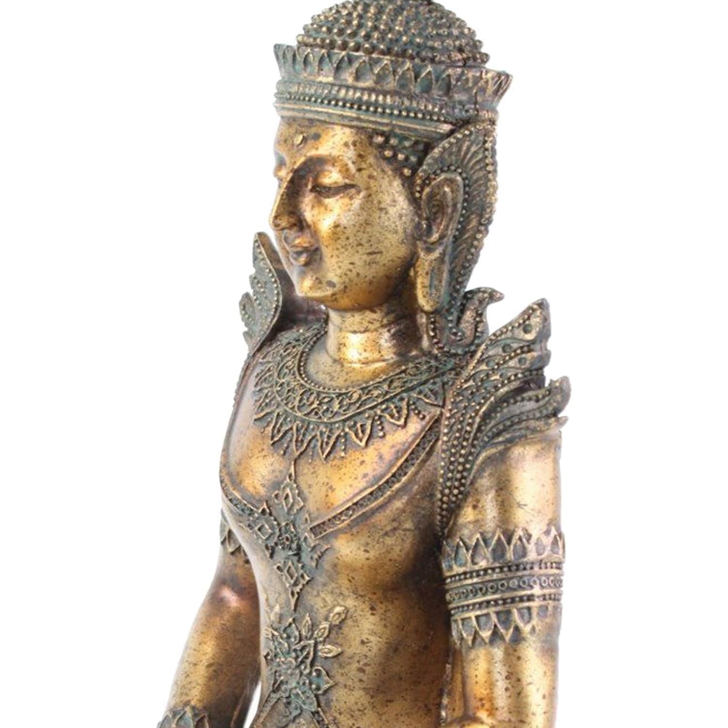 Estatua Buda Dhyana Mudra 30.48 cm usamjtable Bronce