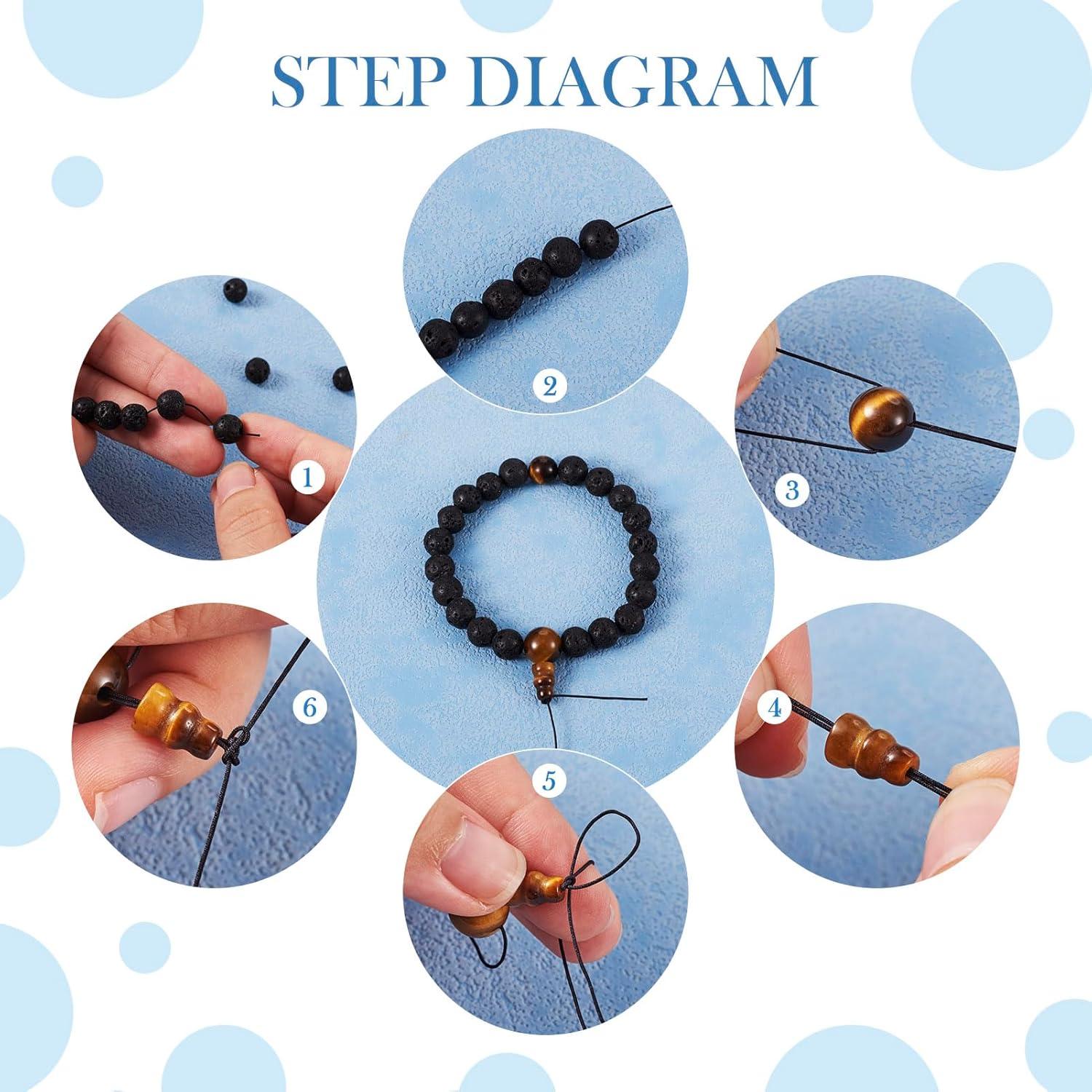 12 Conjuntos Perlas Guru de Gemas Naturales PH PandaHall 10mm