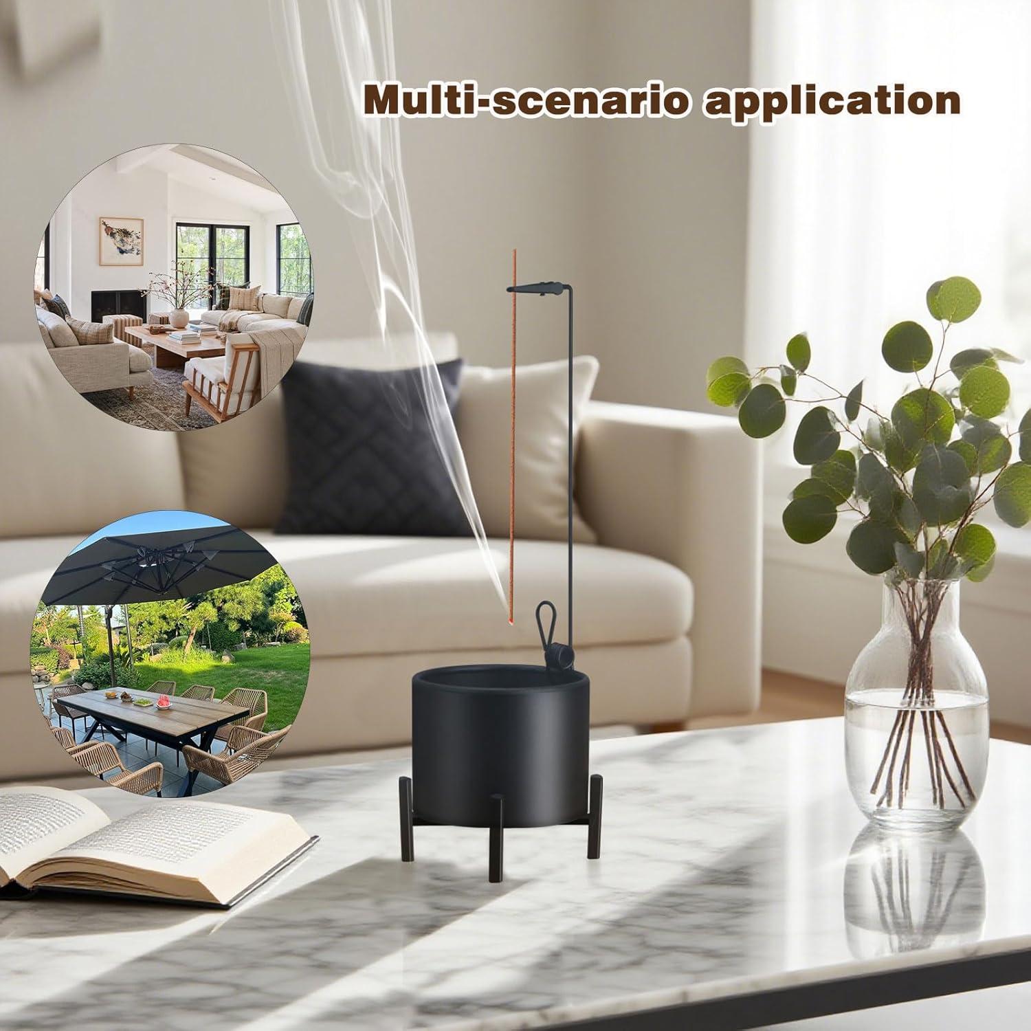 Paquete de 2 Soportes de Incienso Metal Genérico 300g Antideslizante