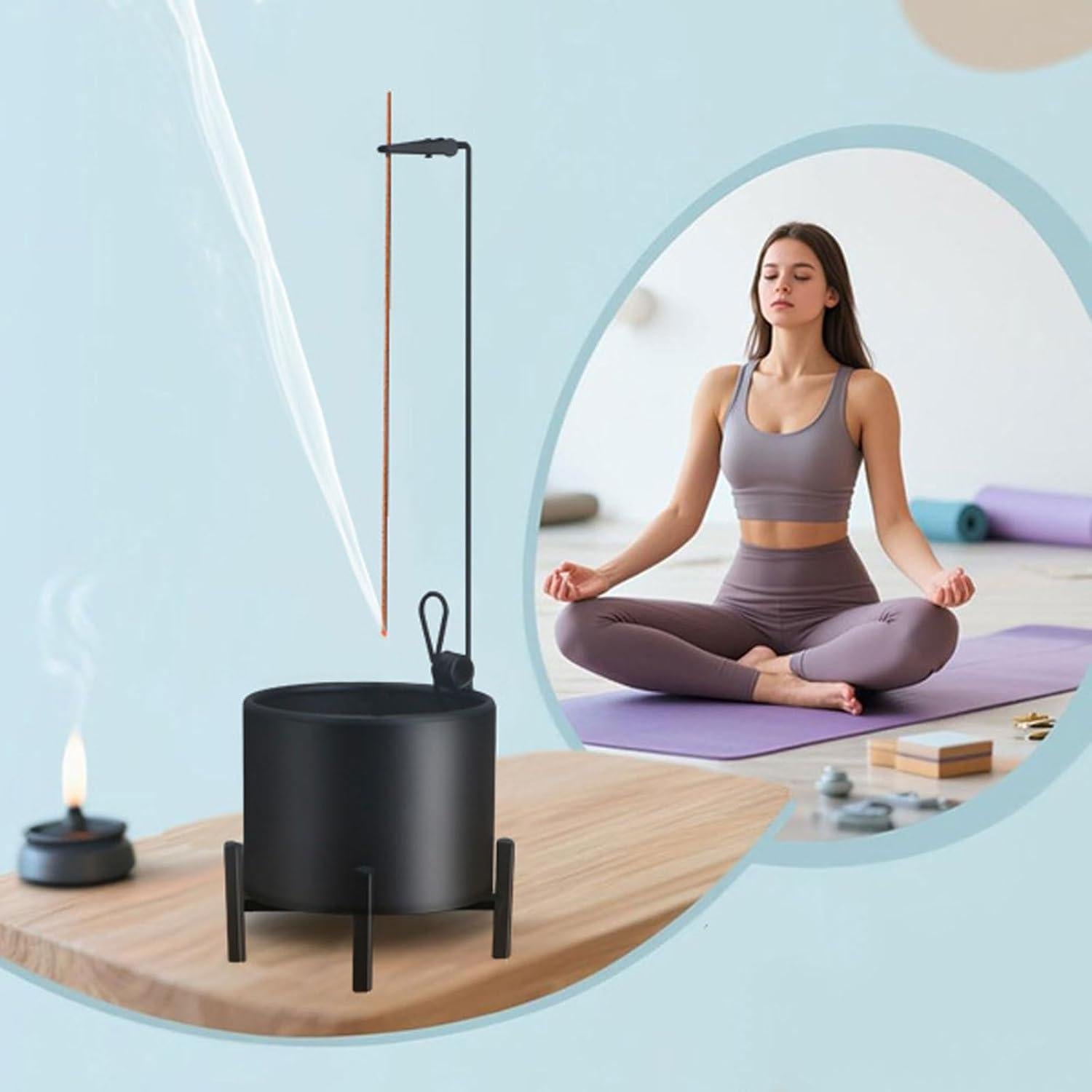 Paquete de 2 Soportes de Incienso Metal Genérico 300g Antideslizante