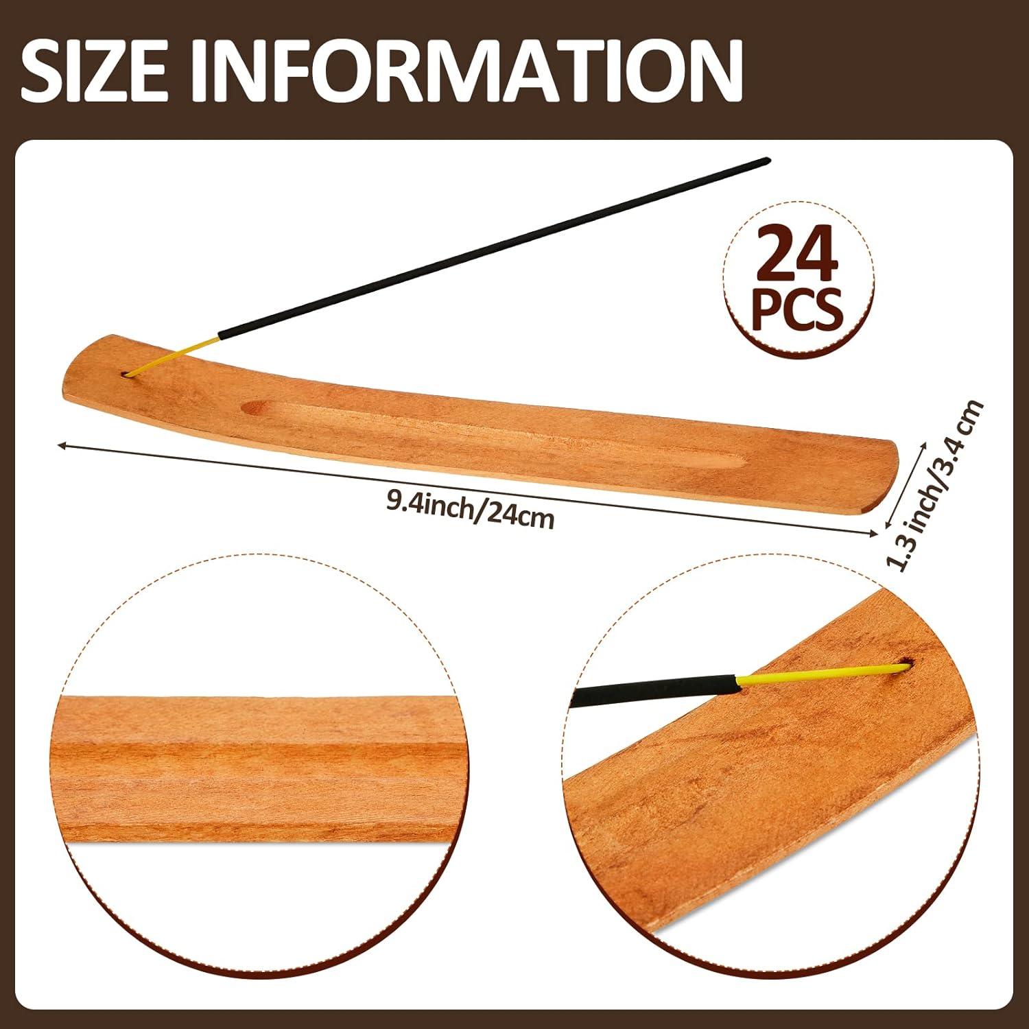 Soporte de Incienso de Madera Cunhill - 24 Piezas 24x3.4cm