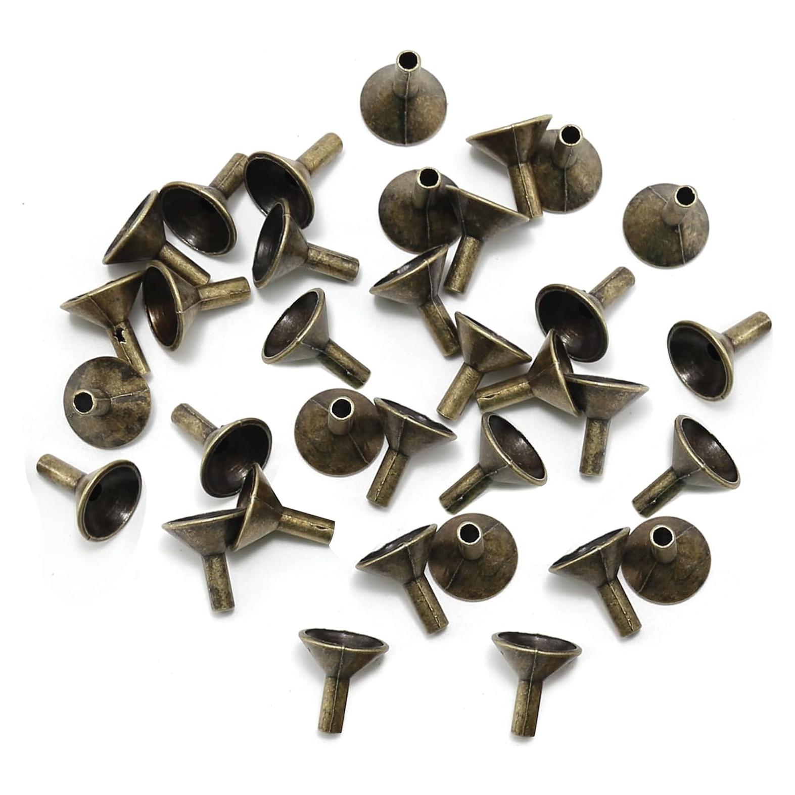 50 Bandejas de Incienso de Metal EATAKWARD Doradas 2.08cm