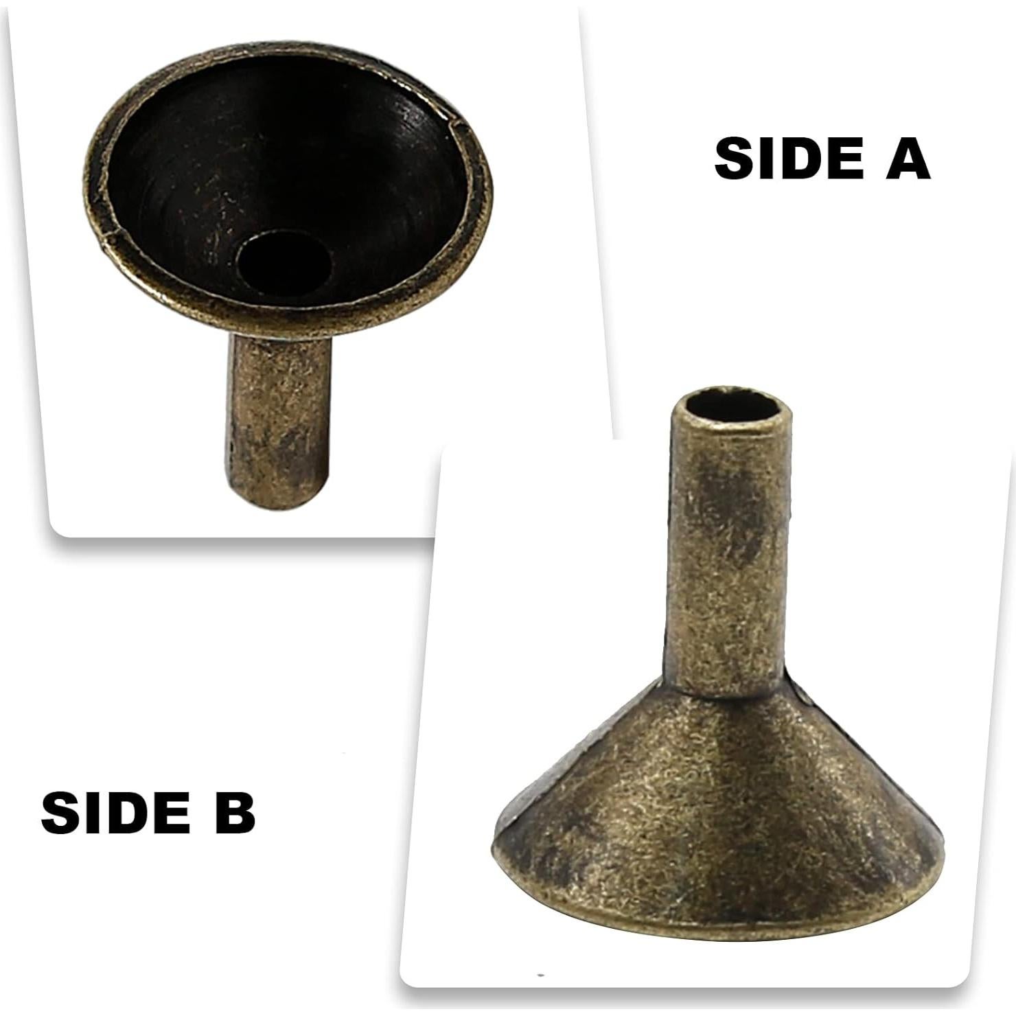 50 Bandejas de Incienso de Metal EATAKWARD Doradas 2.08cm