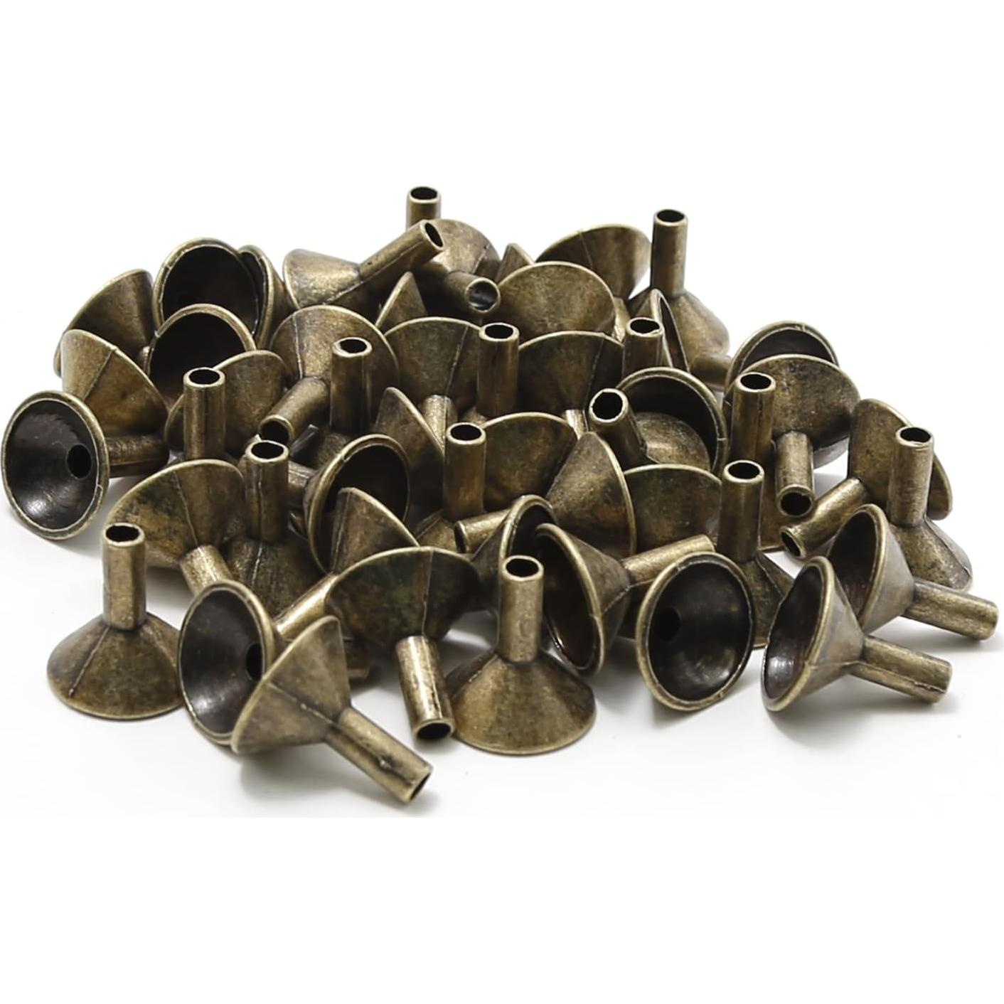 50 Bandejas de Incienso de Metal EATAKWARD Doradas 2.08cm